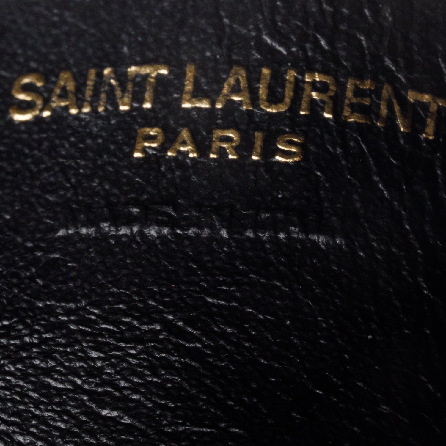 Saint Laurent Pink Grain de Poudre Chevron Cassandre Card Holder