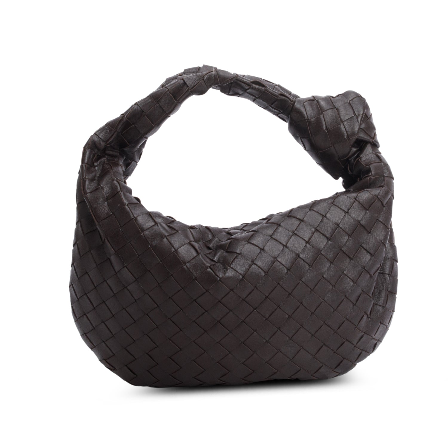 Bottega Veneta Brown Nappa Intrecciato Small Jodie w/ Box & Authenticity Card