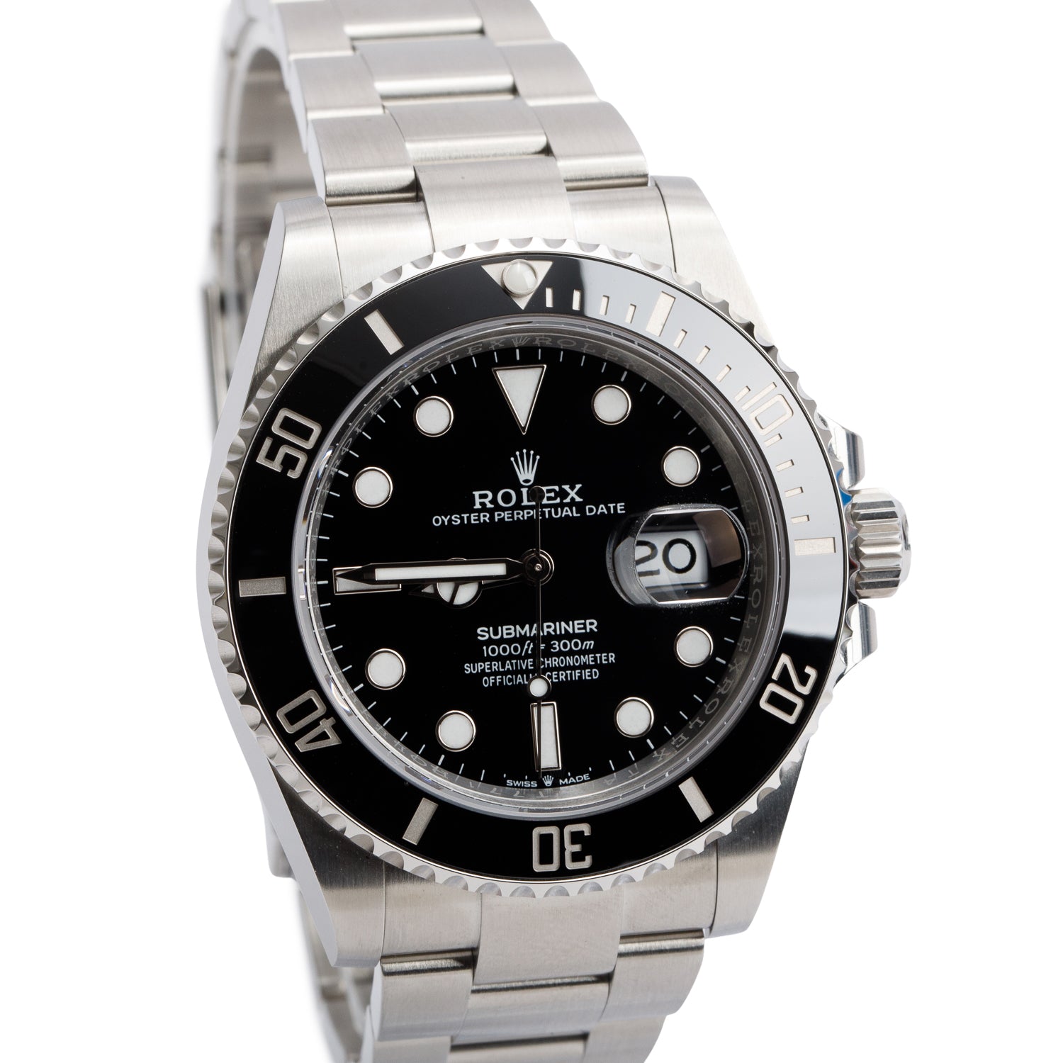 Rolex 2024 Stainless Steel Submariner Date 41 MM Automatic Watch Black 126610LN w/ Box & Papers