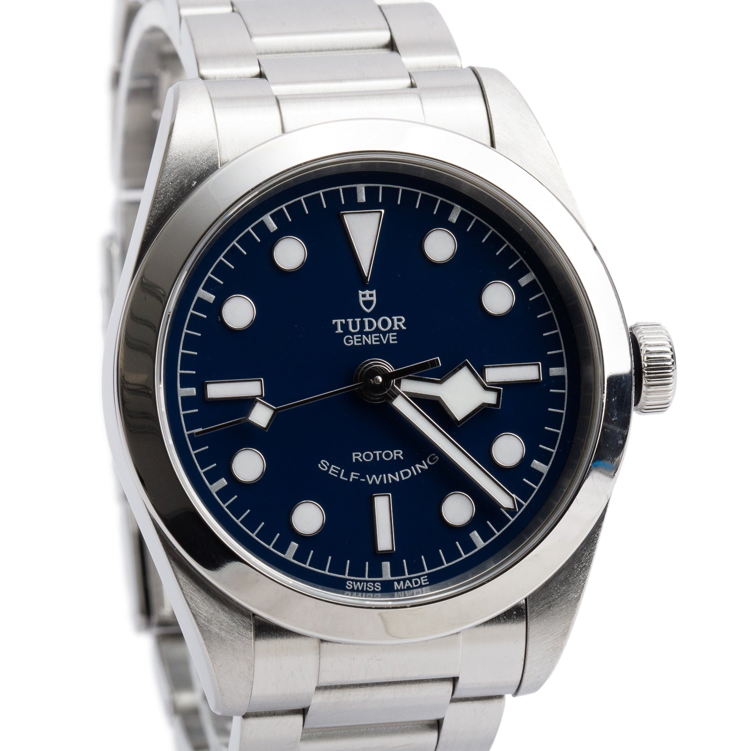 Tudor 2021 Stainless Steel Heritage Black Bay 36 MM Automatic Watch Blue Dial 79500 w/ Box & Papers