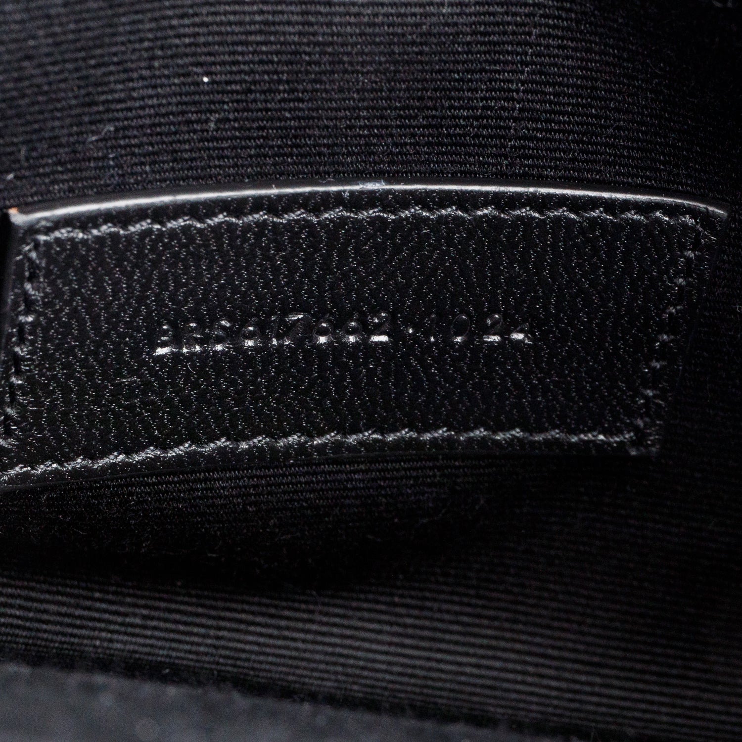 Saint Laurent 2024 Black Grain de Poudre Matelasse Leather Cassandre Flap Wristlet Pouch w/ Box