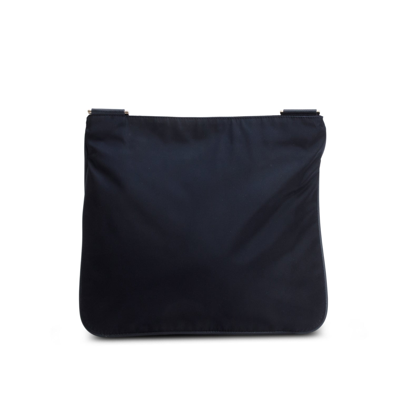 Prada Navy Saffiano Leather-Trimmed Tessuto Nylon Messenger Bag