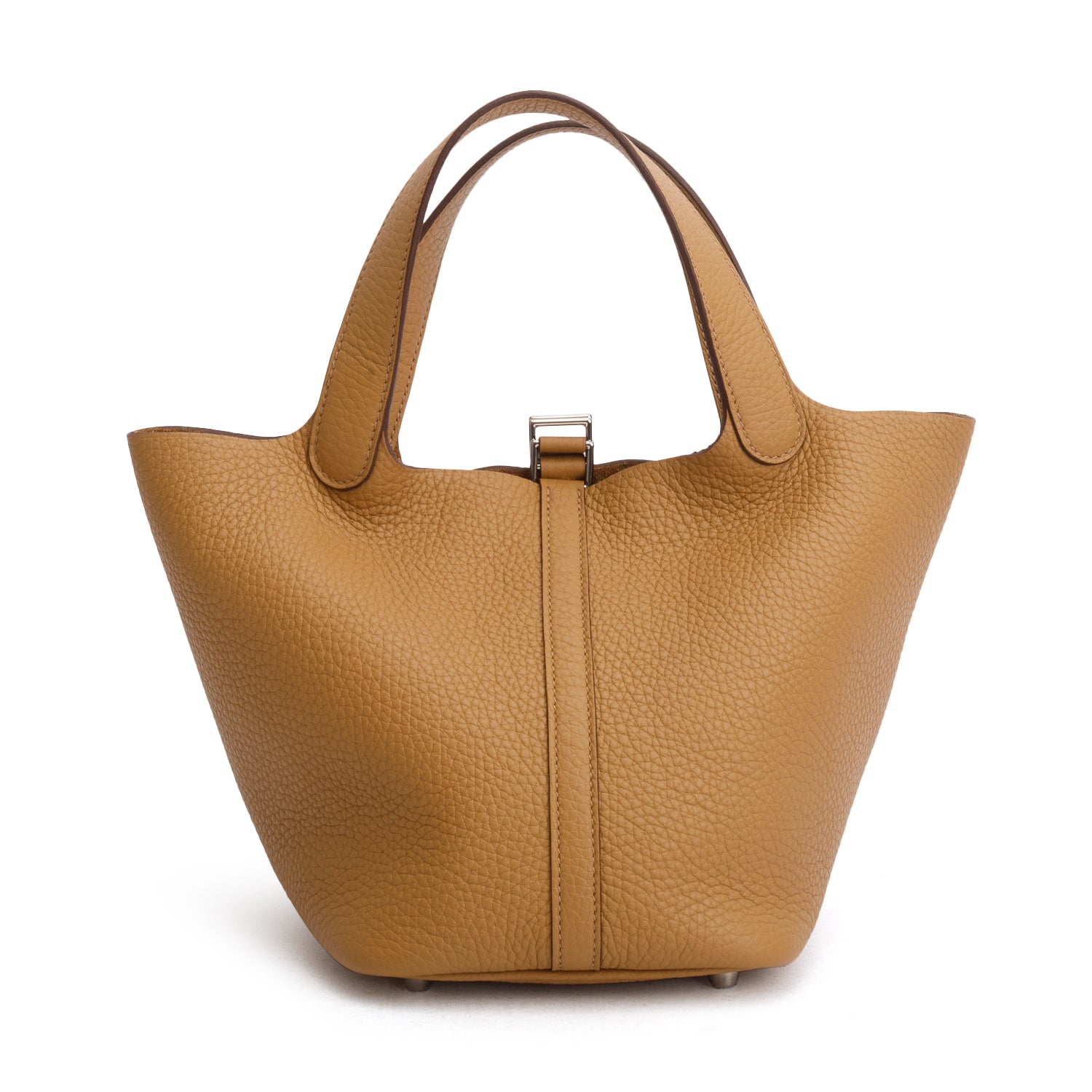Hermes 2025 Biscuit Taurillon Clemence Picotin Lock 18 w/ Box