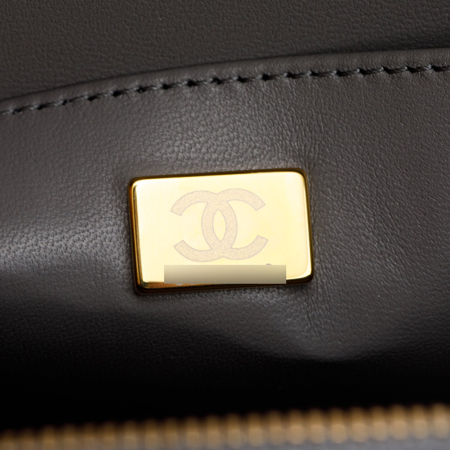 Chanel 2022 Grey Quilted Calfskin Leather Coco Vault Small Vanity Case w/ Box & Receipt