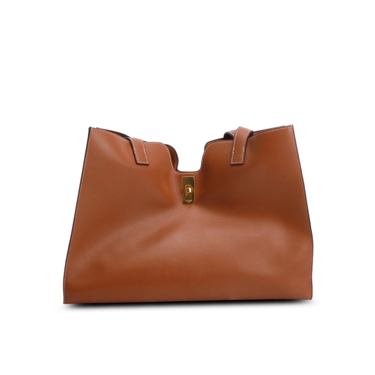 Celine 2023 Brown Smooth Calfskin Cabas 16 Bag
