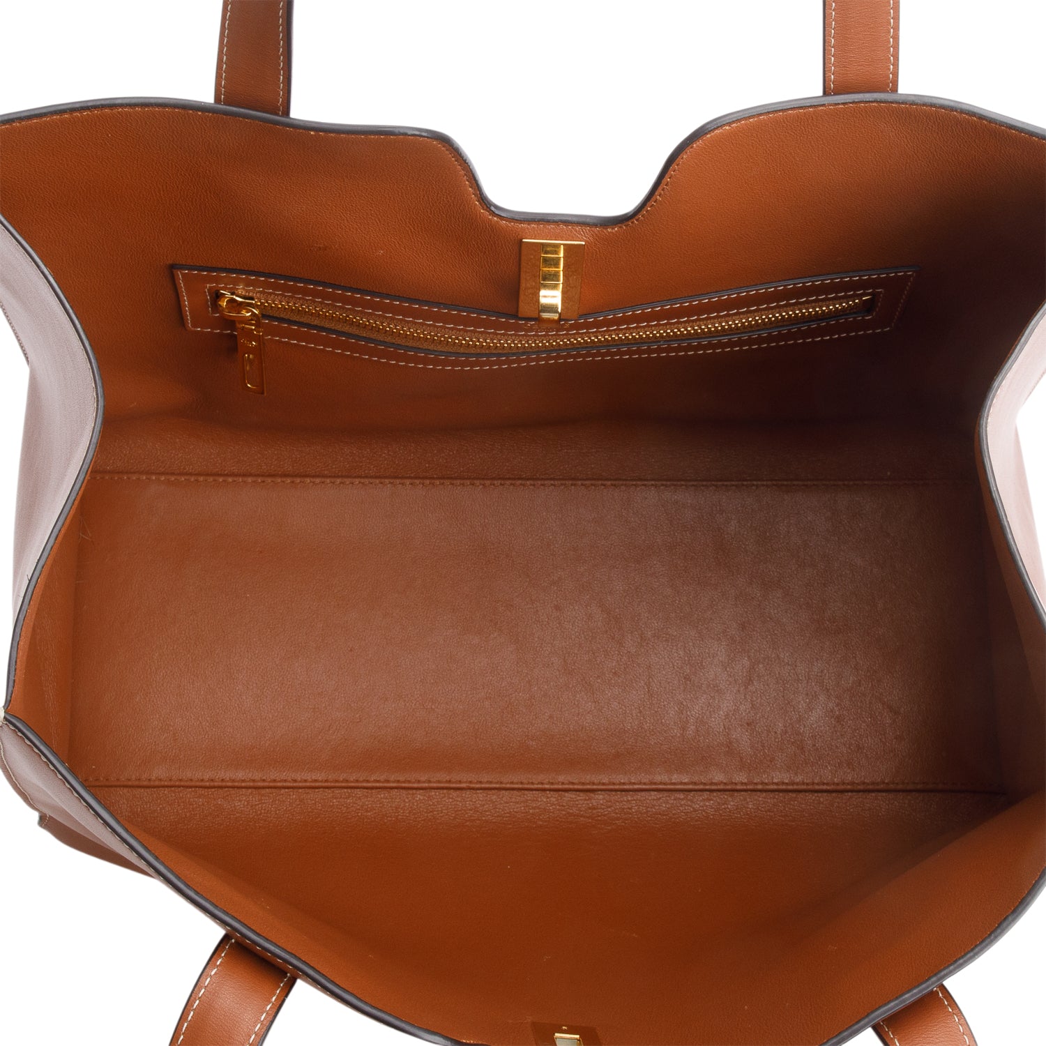 Celine 2023 Brown Smooth Calfskin Cabas 16 Bag