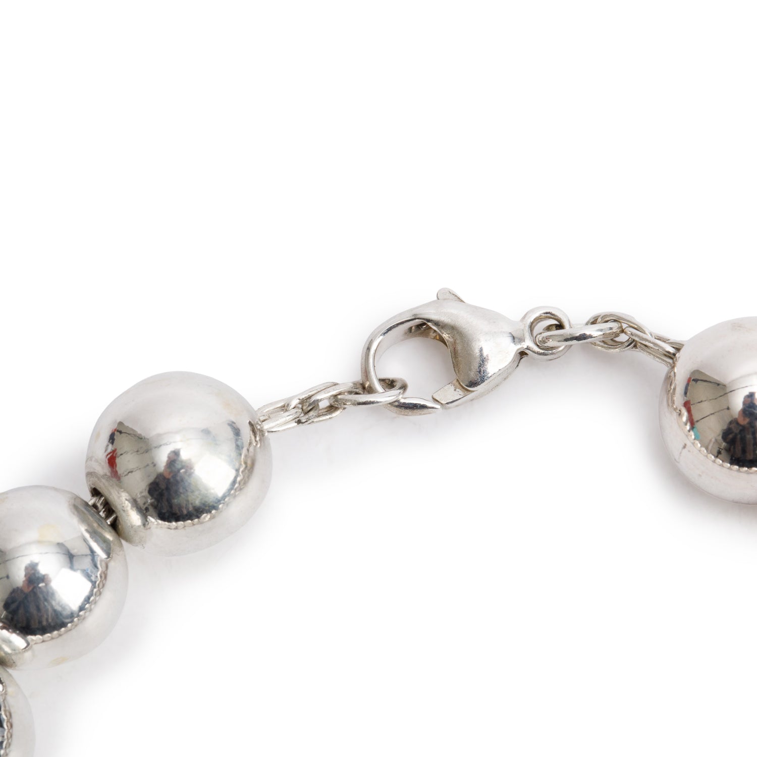 Tiffany & Co. Sterling Silver 10 MM HardWear Ball Bracelet