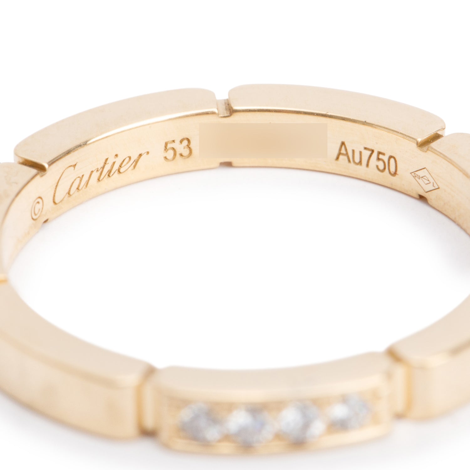 Cartier 2023 18k Yellow Gold Diamond Maillon Panthere 2.5 MM Wedding Band, Size 53 6.5 w/ Box & Certificate