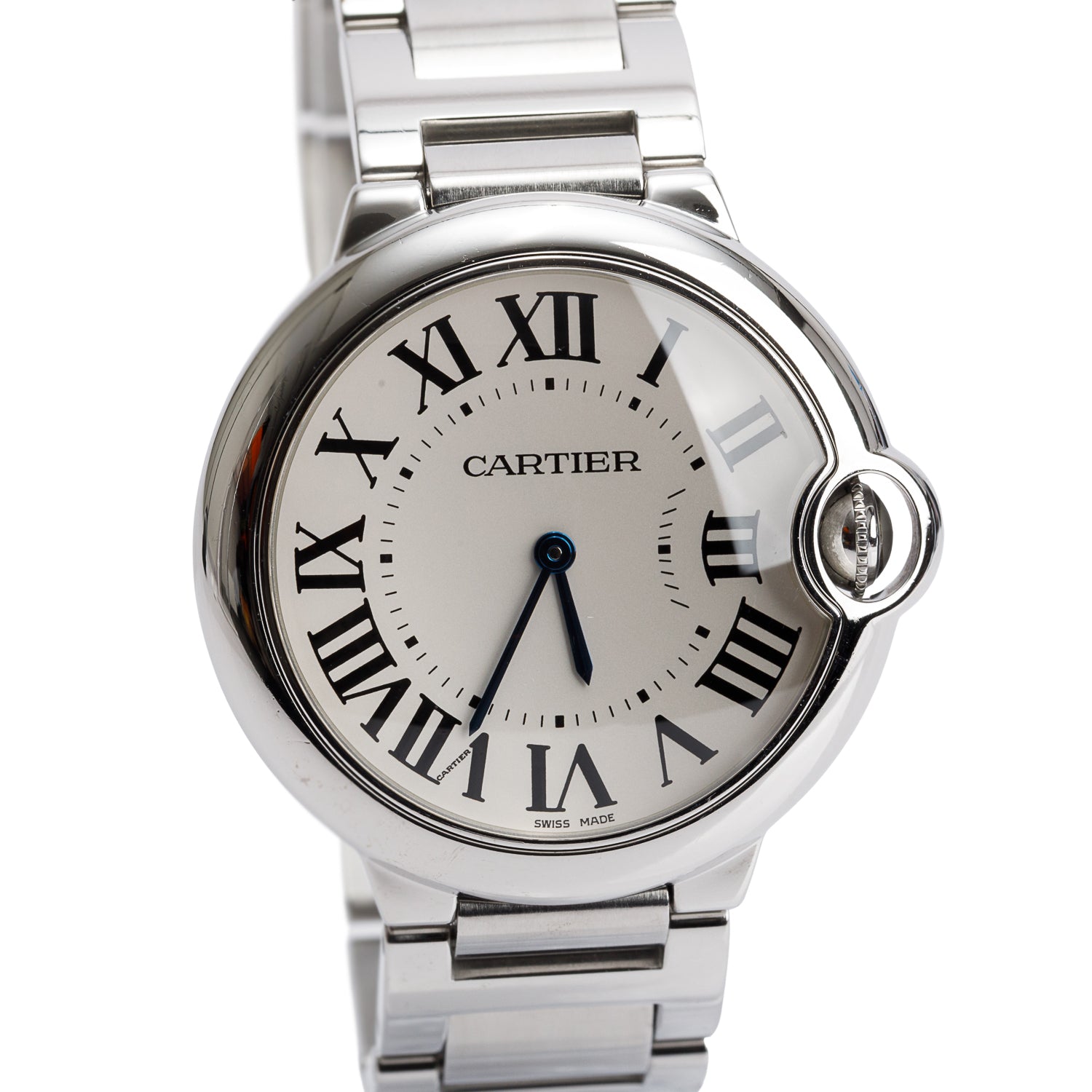 Cartier Stainless Steel Ballon Bleu de Cartier 36 MM Automatic Watch 3005 w/ Box & Papers