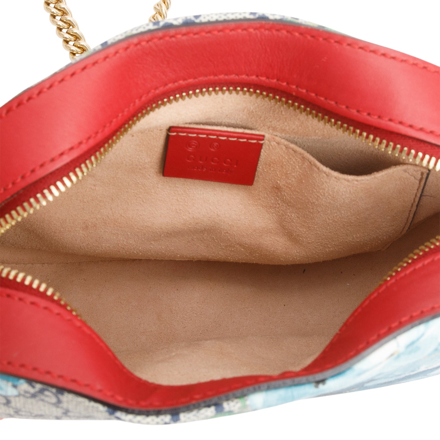 Gucci Multicolor GG Supreme Monogram Blooms Mini Chain Shoulder Bag