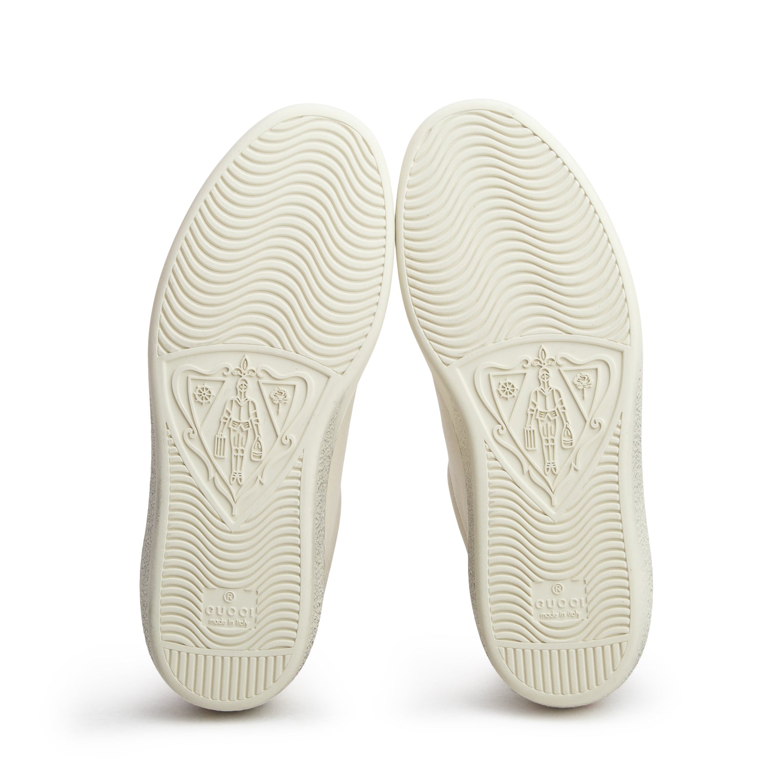 Gucci x Disney Cream Miro Soft Leather Mickey Mouse Ace Sneakers, Women's Size 5.5 w/ Box