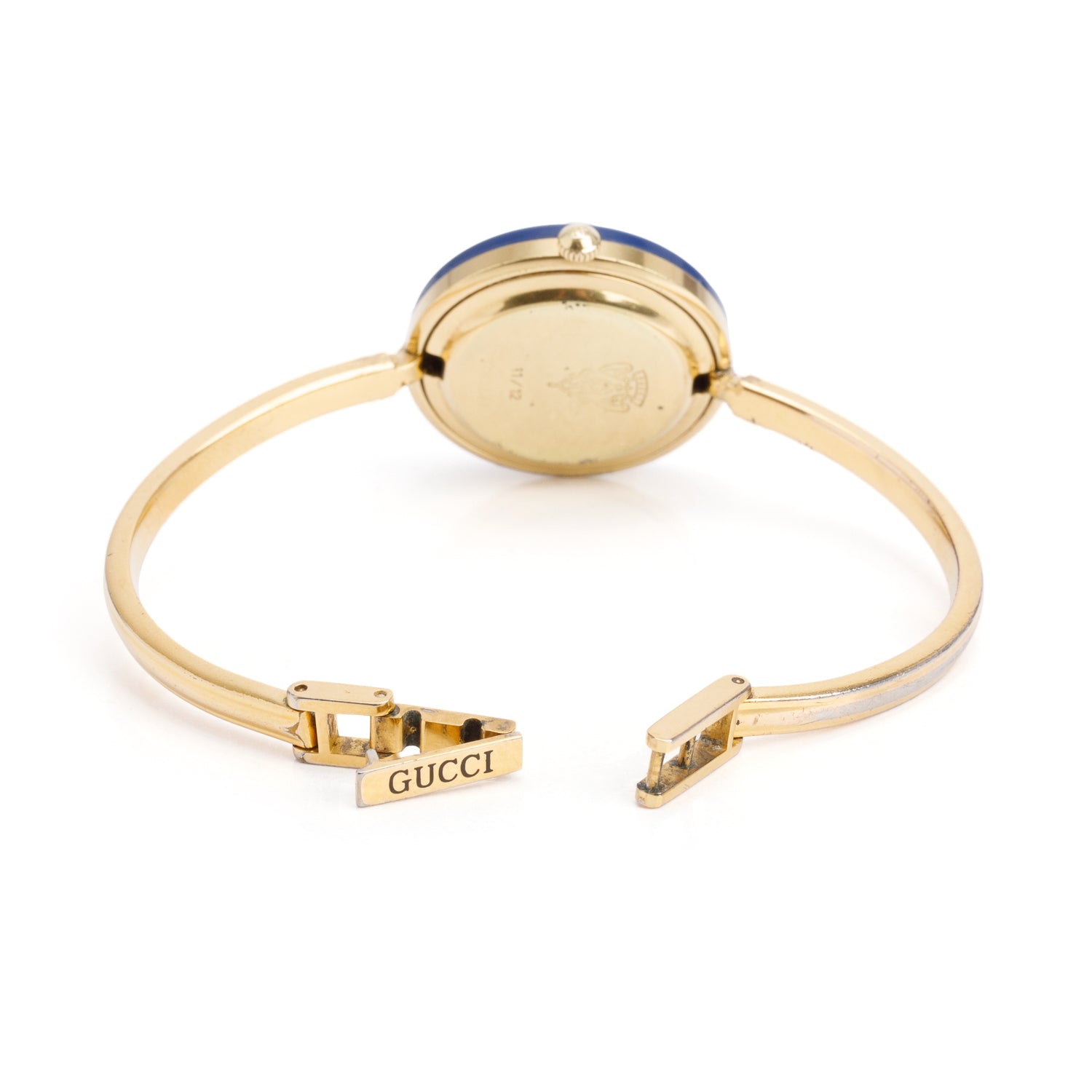 Gucci Gold Plated Stainless Steel 1100 Series 26MM Watch w/ 6 Multicolour Interchangeable Bezels