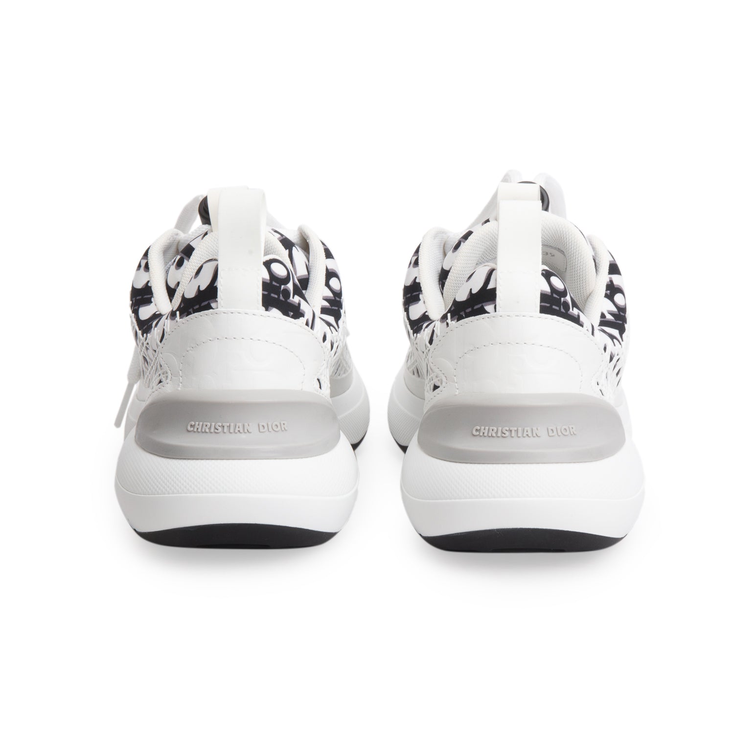 Christian Dior 2022 Black/White Oblique Cannage Motif Sneakers, Women's Size 39 w/ Box