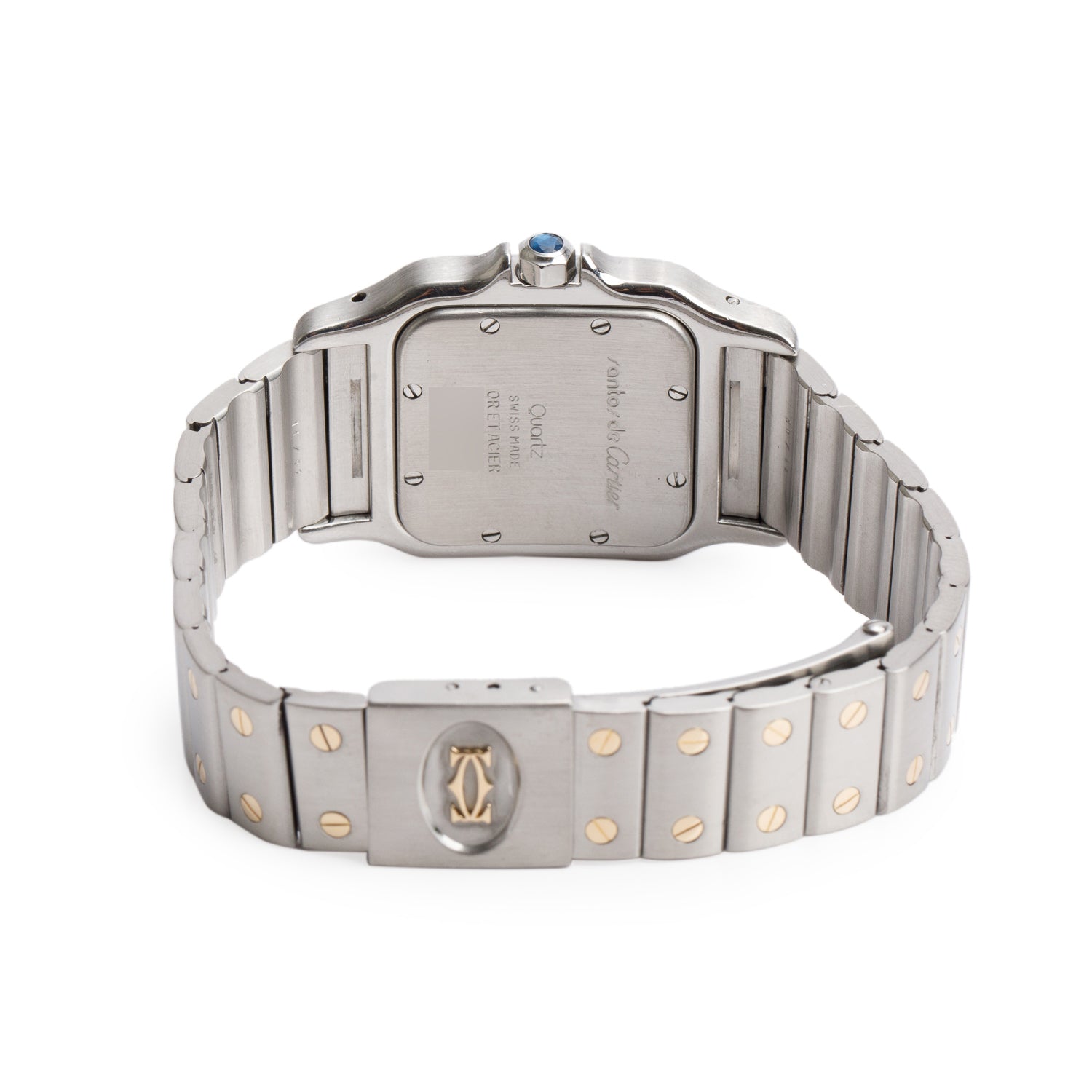 Cartier Stainless Steel & 18k Yellow Gold Santos Galbee Quartz Watch 187901