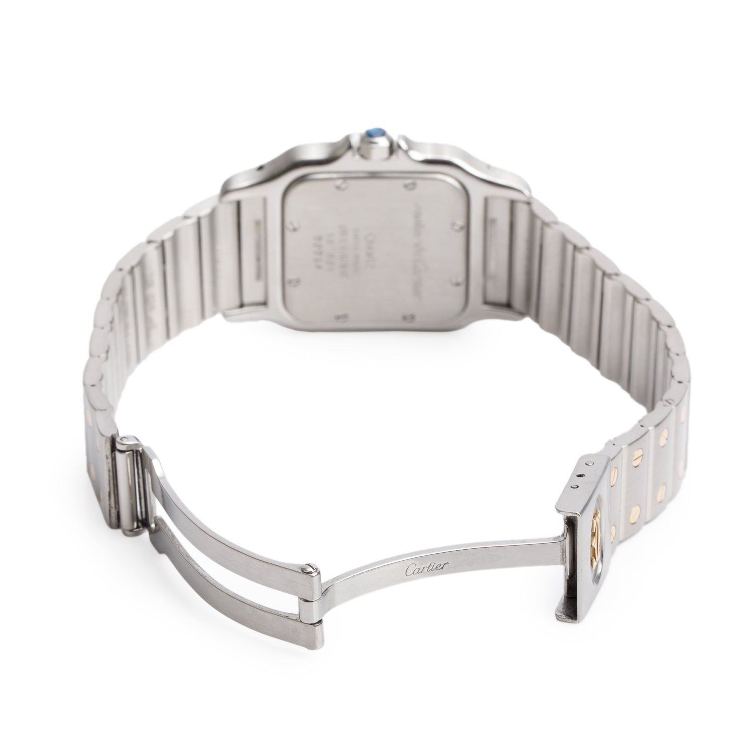 Cartier Stainless Steel & 18k Yellow Gold Santos Galbee Quartz Watch 187901