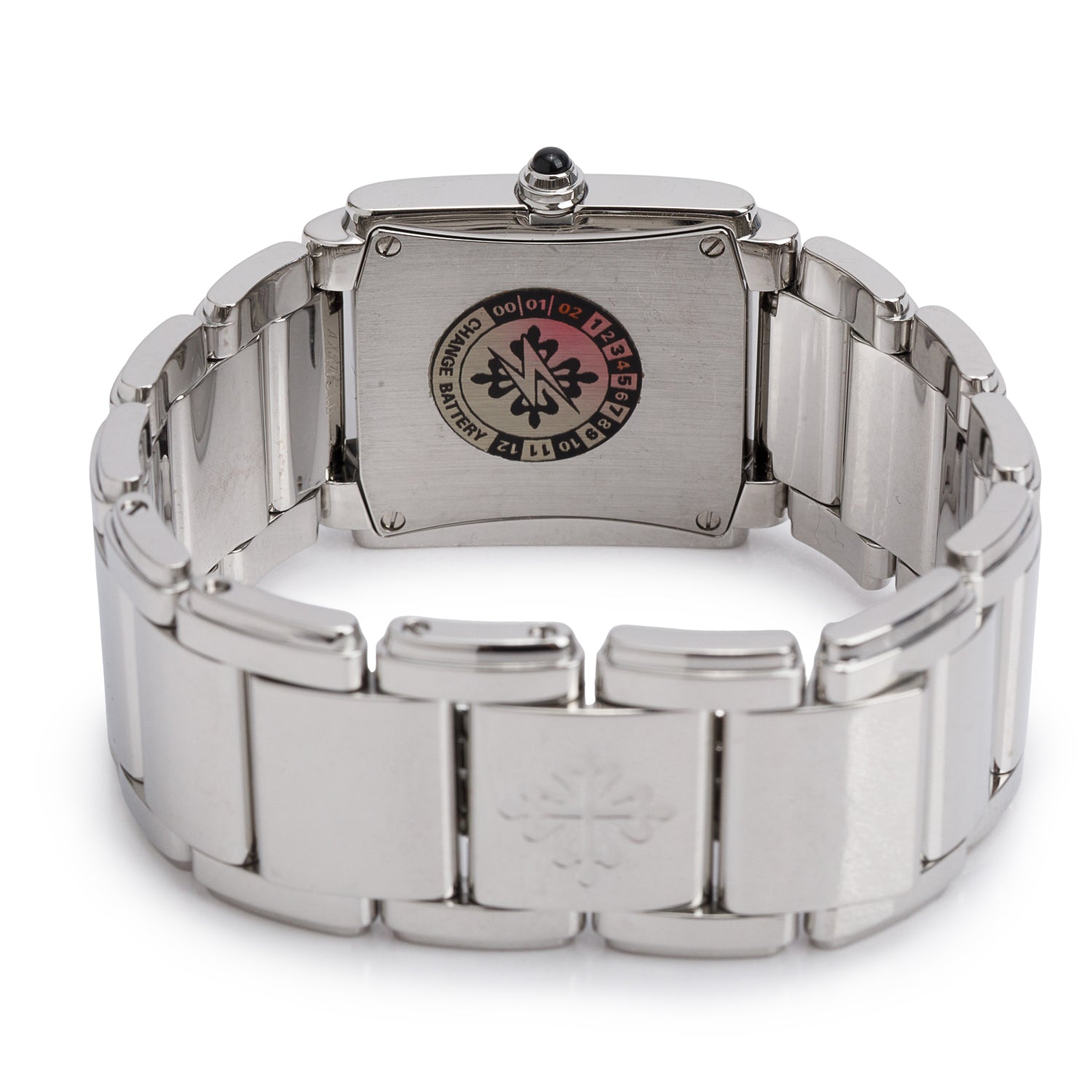 Patek Philippe Stainless Steel Diamond Bezel Twenty-4  Watch White Diamond Dial w/ Box & Papers
