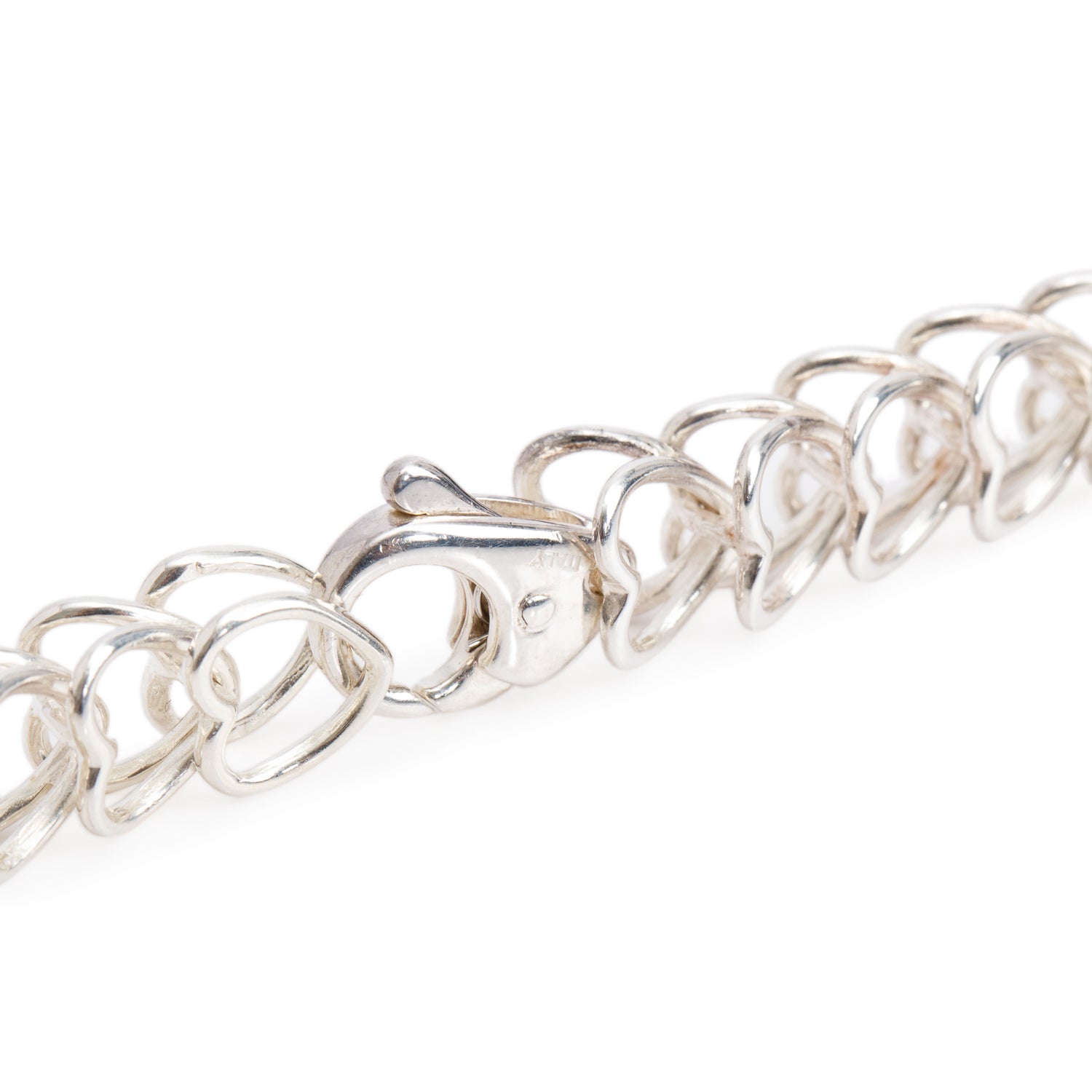 Tiffany & Co. Vintage Sterling Silver Heart Link Necklace
