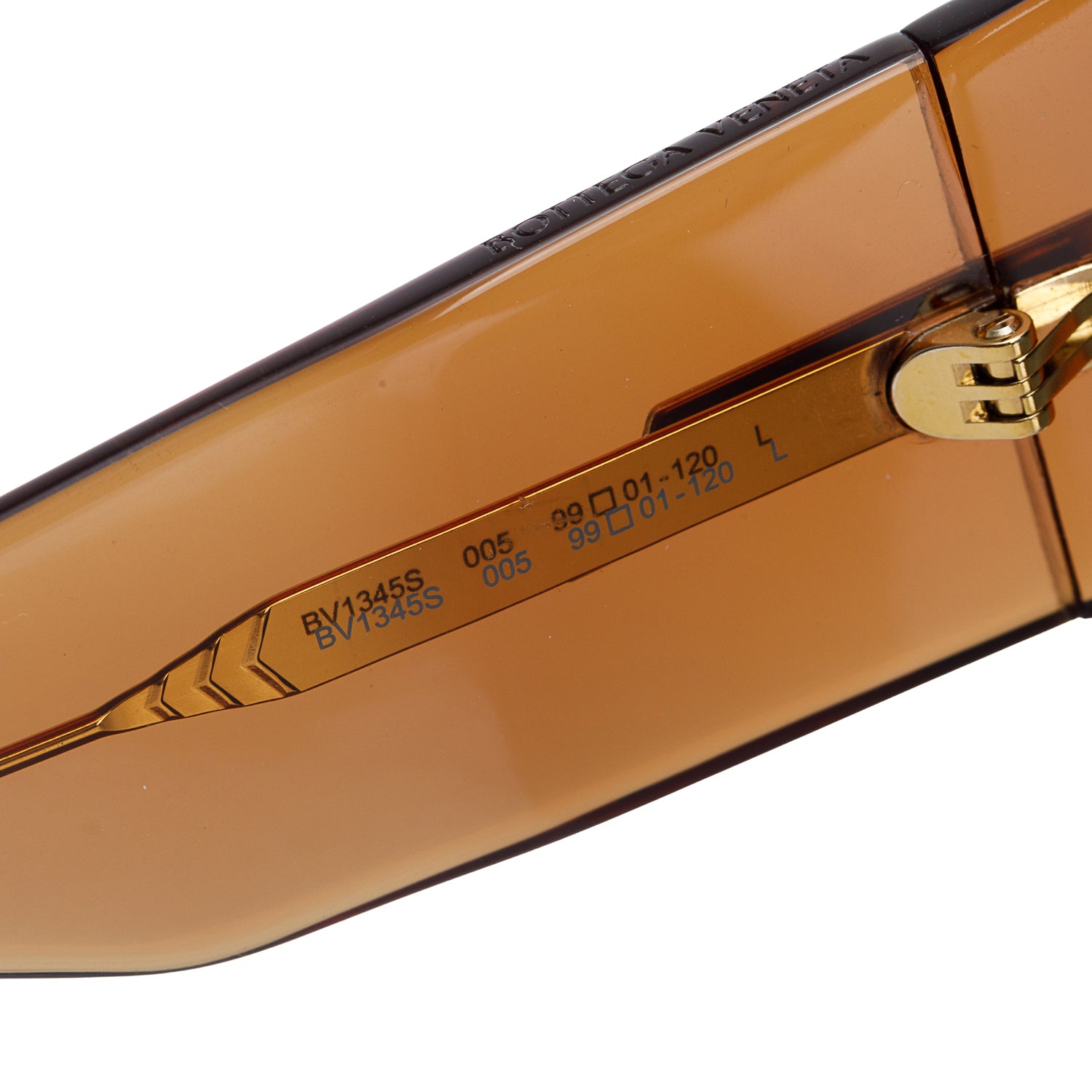 Bottega Veneta BV1345S Brown Acetate Oversized Aviator Sunglasses w/ Pouch & Authenticity Card