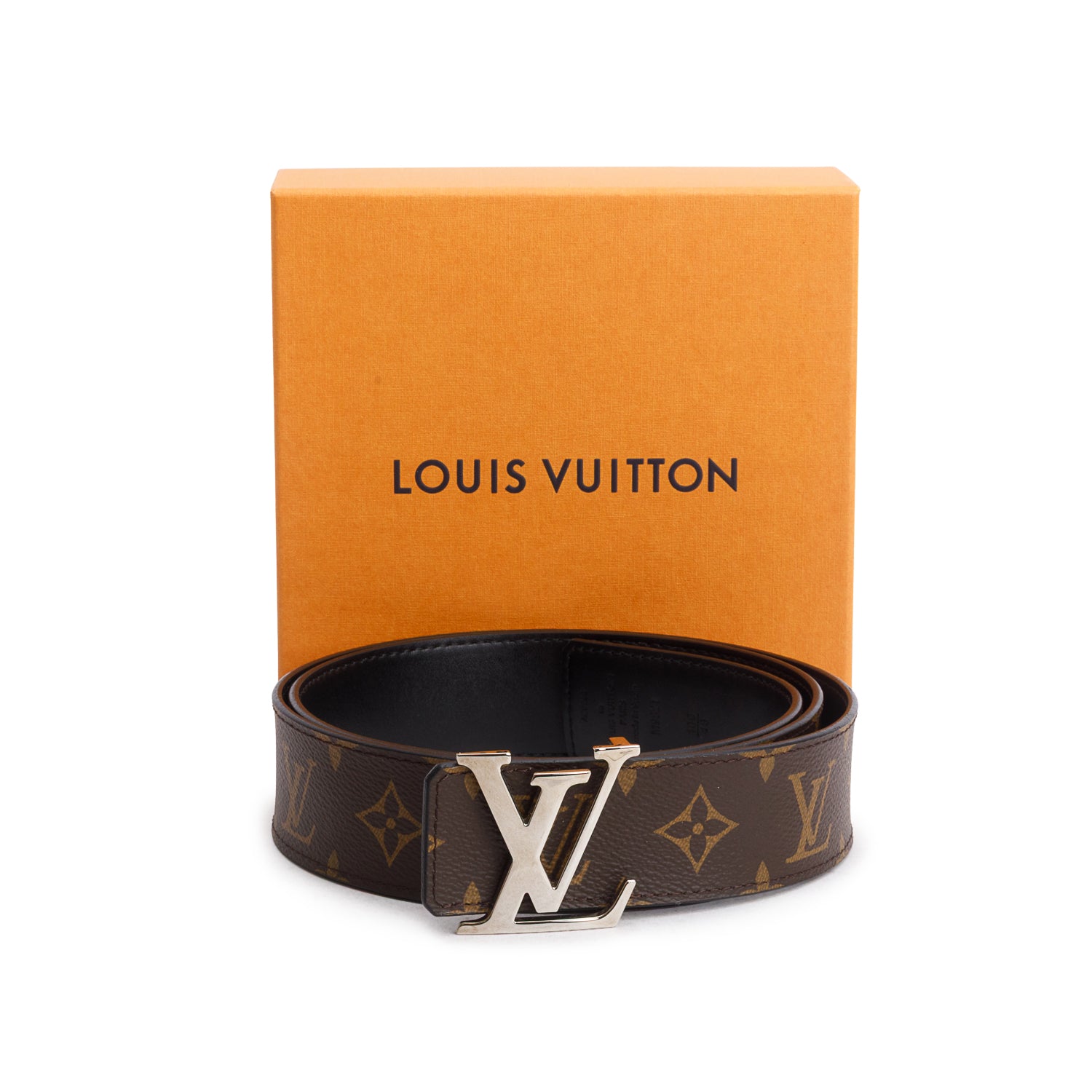 Louis Vuitton 2020 Monogram Canvas LV Initiales 40 MM Reversible Belt, Size 100 40 w/ Box