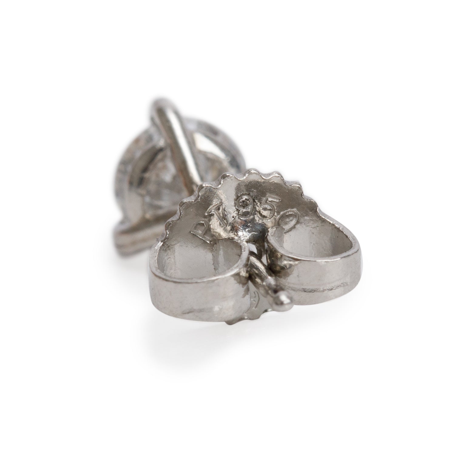 Platinum 0.82 tcw. Diamond Stud Earrings