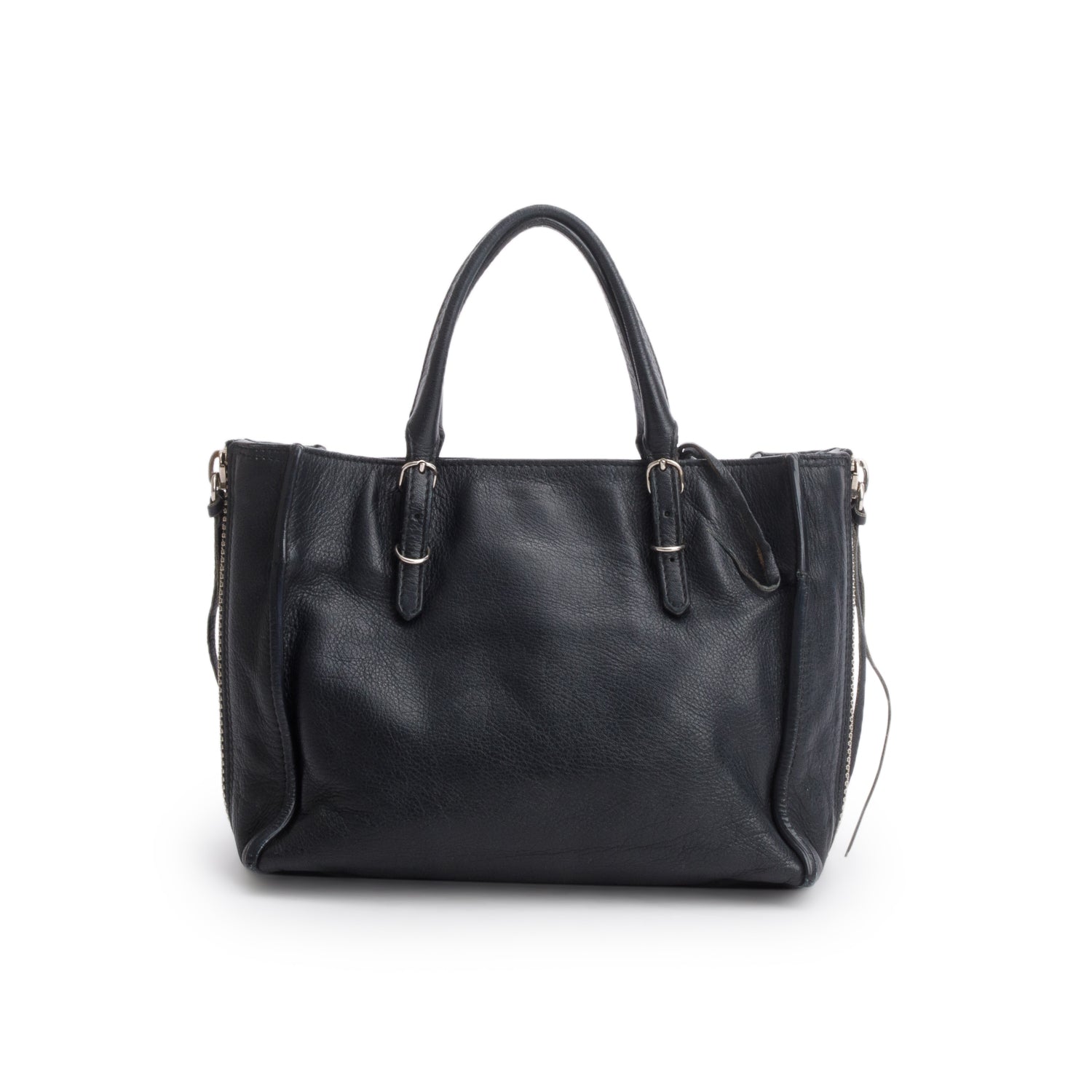 Balenciaga Black Calfskin Papier Mini A4 w/ Strap