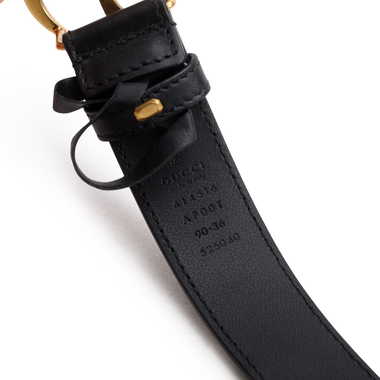 Gucci GG Marmont Black Leather Belt 90 36 w/ Box