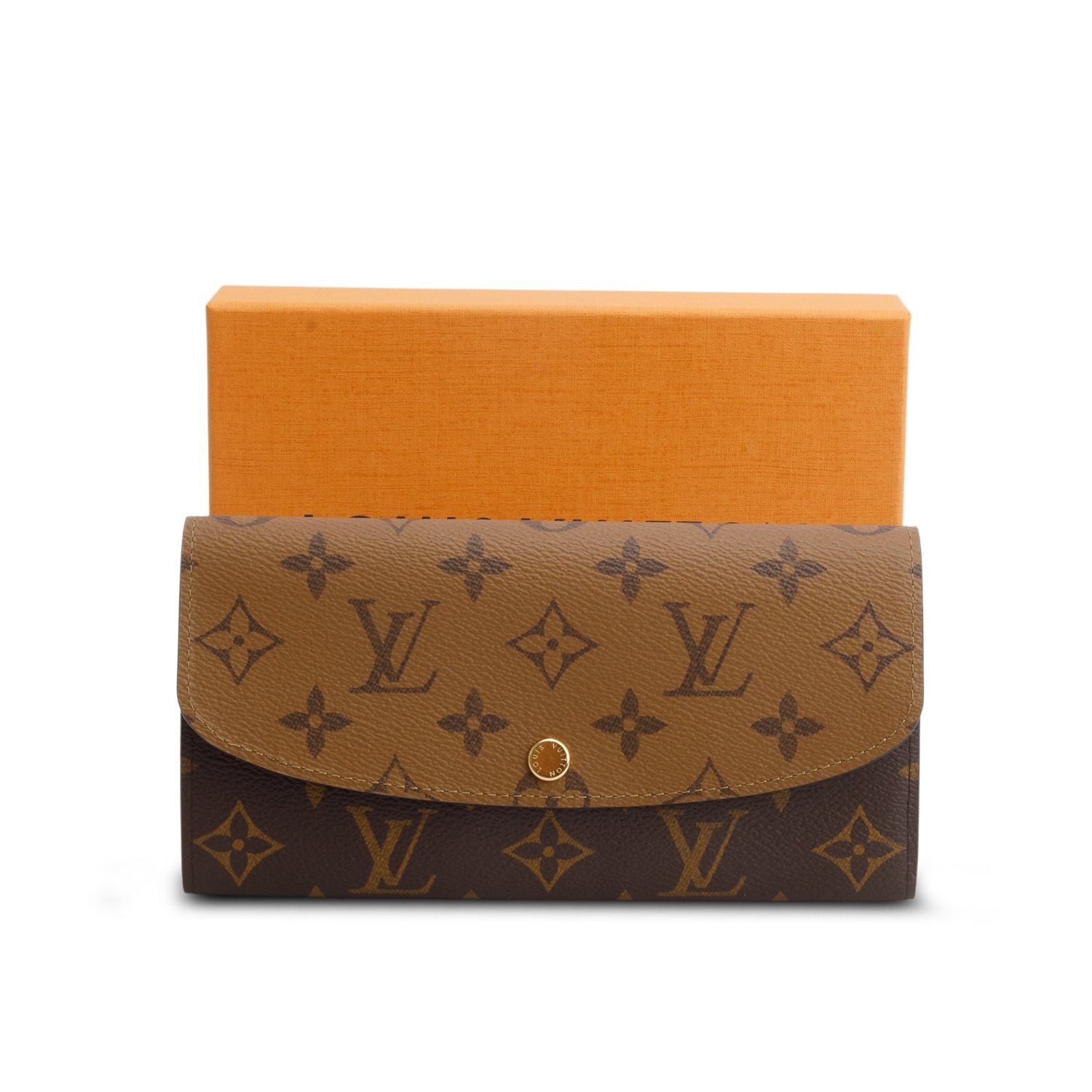 Louis Vuitton Reverse Monogram Emilie Wallet w/ Box