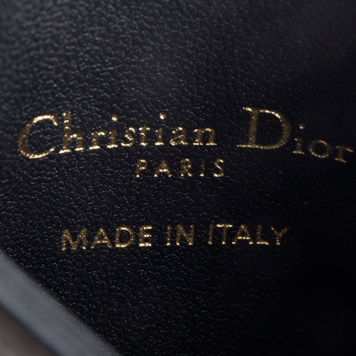 Christian Dior 2024 Black Supple Cannage Leather Caro Freesia Card Holder