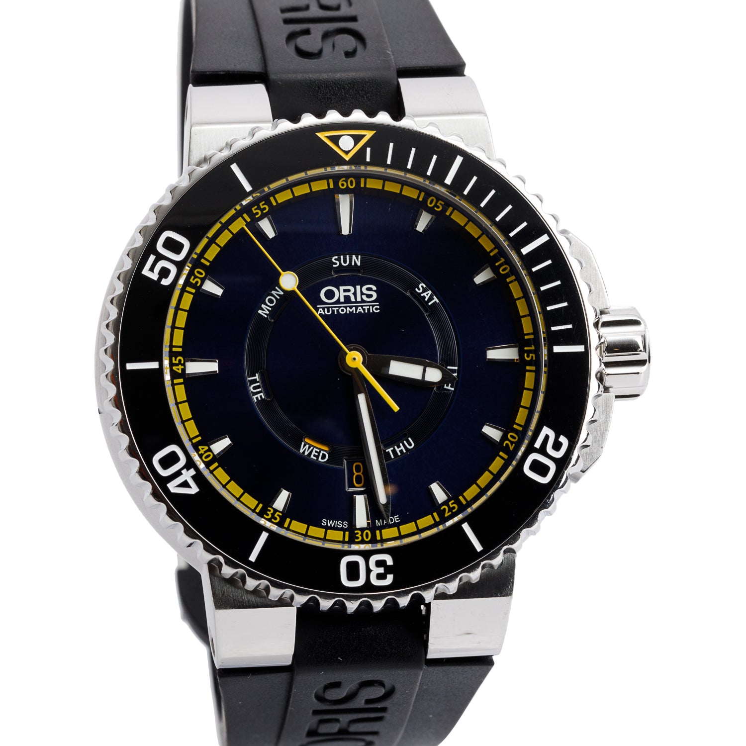 Oris Stainless Steel Aquis Great Barrier Reef Limited Edition II Date 46 MM Automatic Watch w/ Box & Papers
