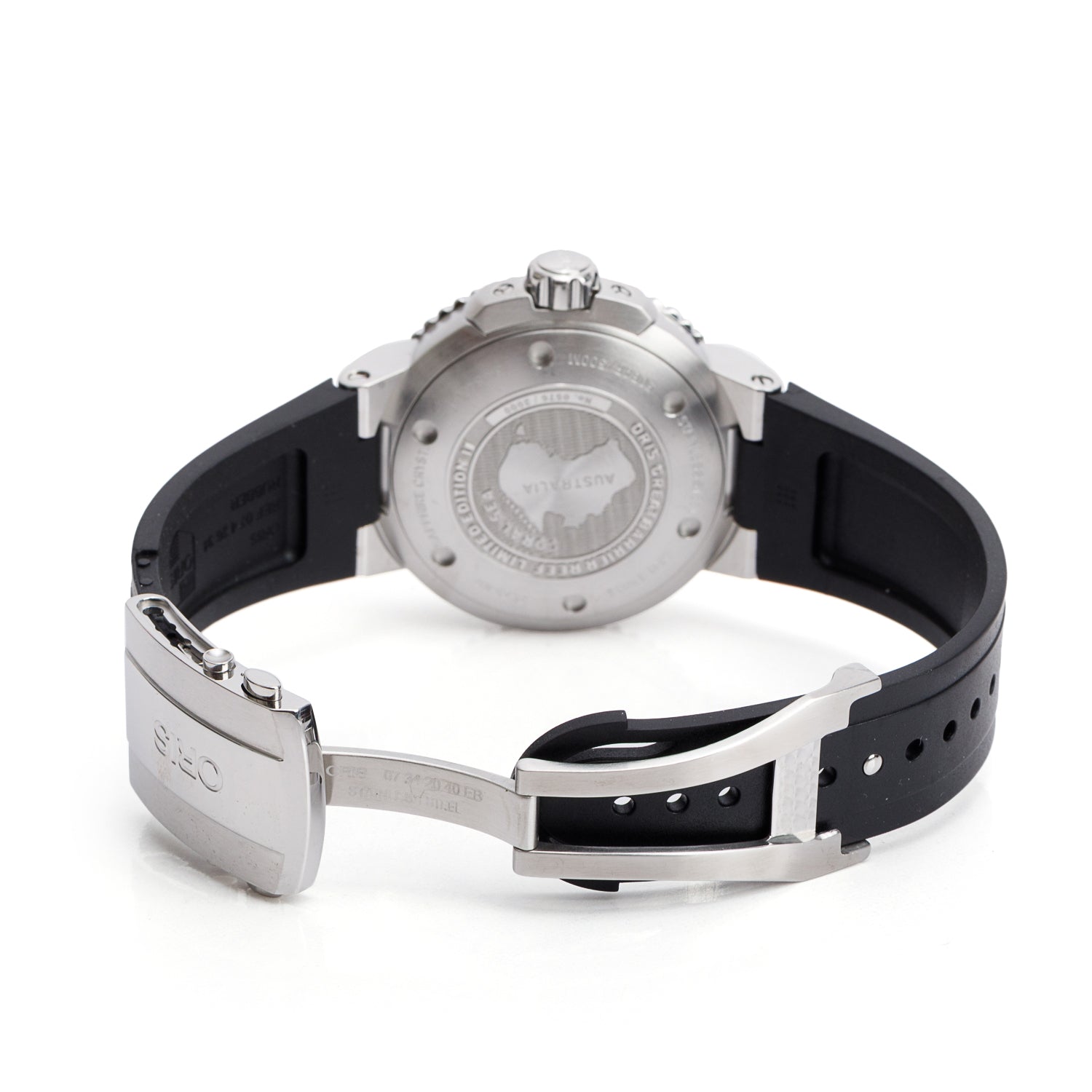 Oris Stainless Steel Aquis Great Barrier Reef Limited Edition II Date 46 MM Automatic Watch w/ Box & Papers