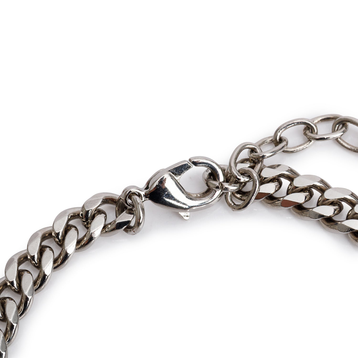 Louis Vuitton 2023 Silver-Tone Brass Monogram Row Bracelet w/ Box