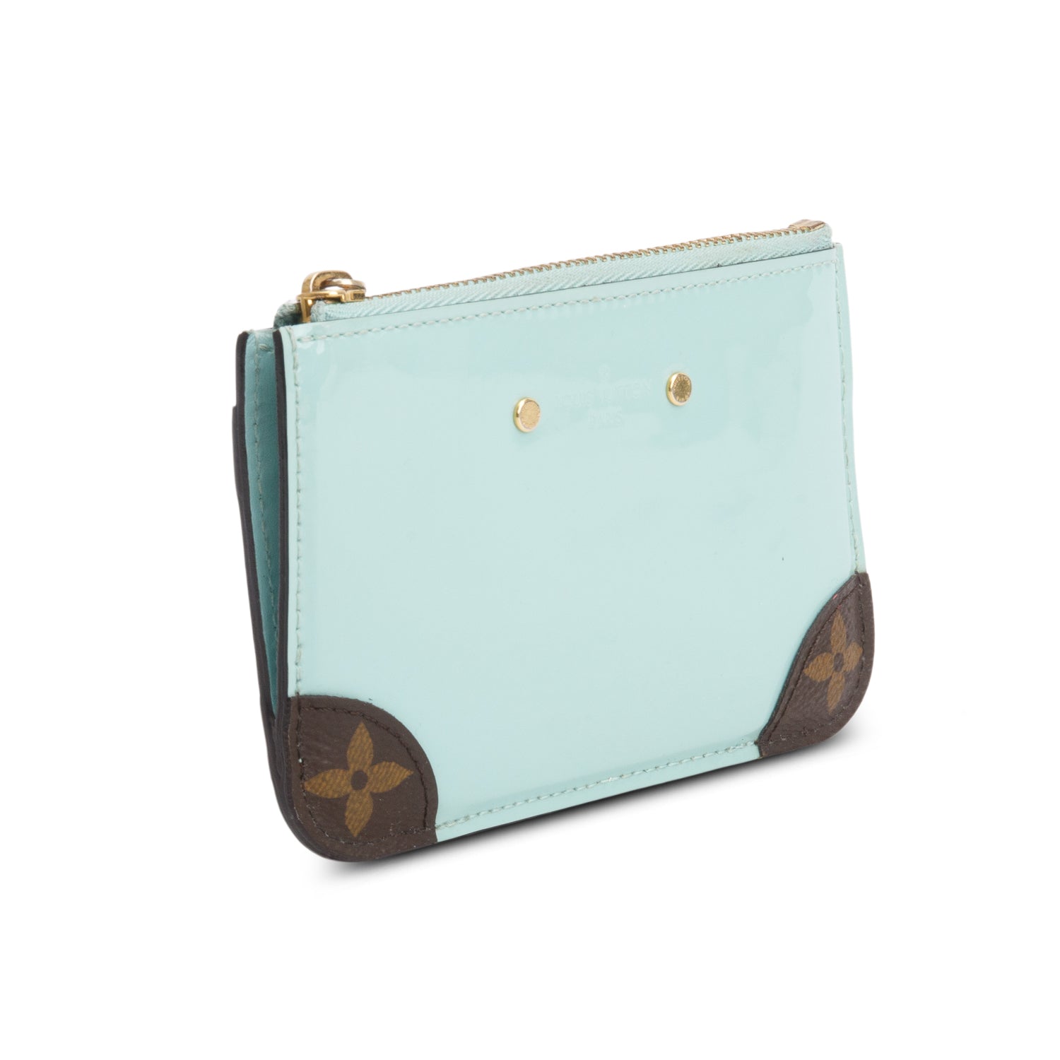 Louis Vuitton Turquoise Vernis Miroir Venice Key Pouch