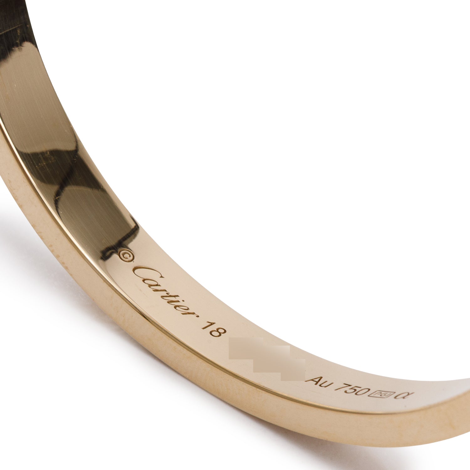 Cartier 2022 18k Yellow Gold Paved Diamond Love Bracelet, Classic Model, Size 18 w/ Box, Receipt & Certificate