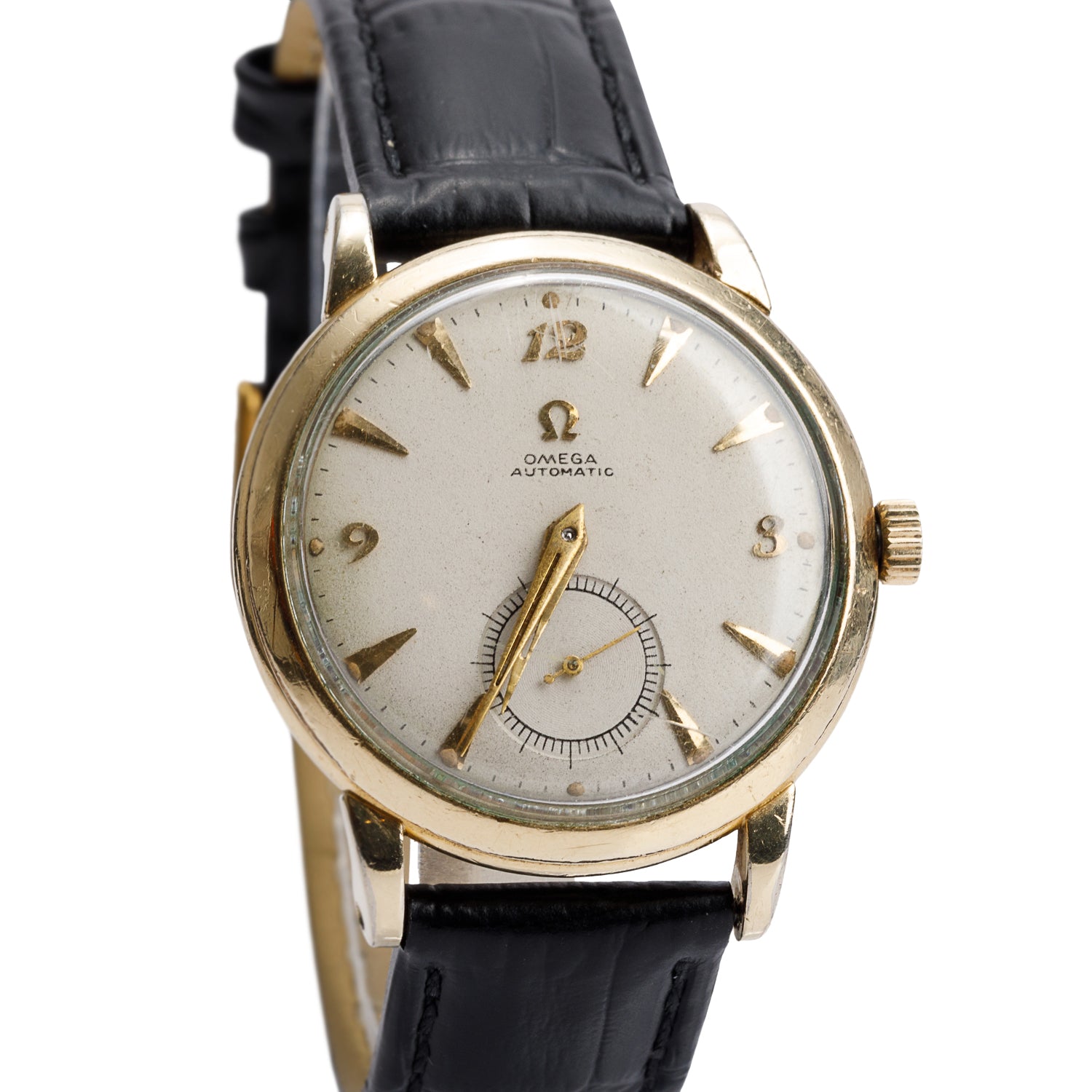 Omega Vintage 14k Gold Filled Bumper 33.5 MM Automatic Watch