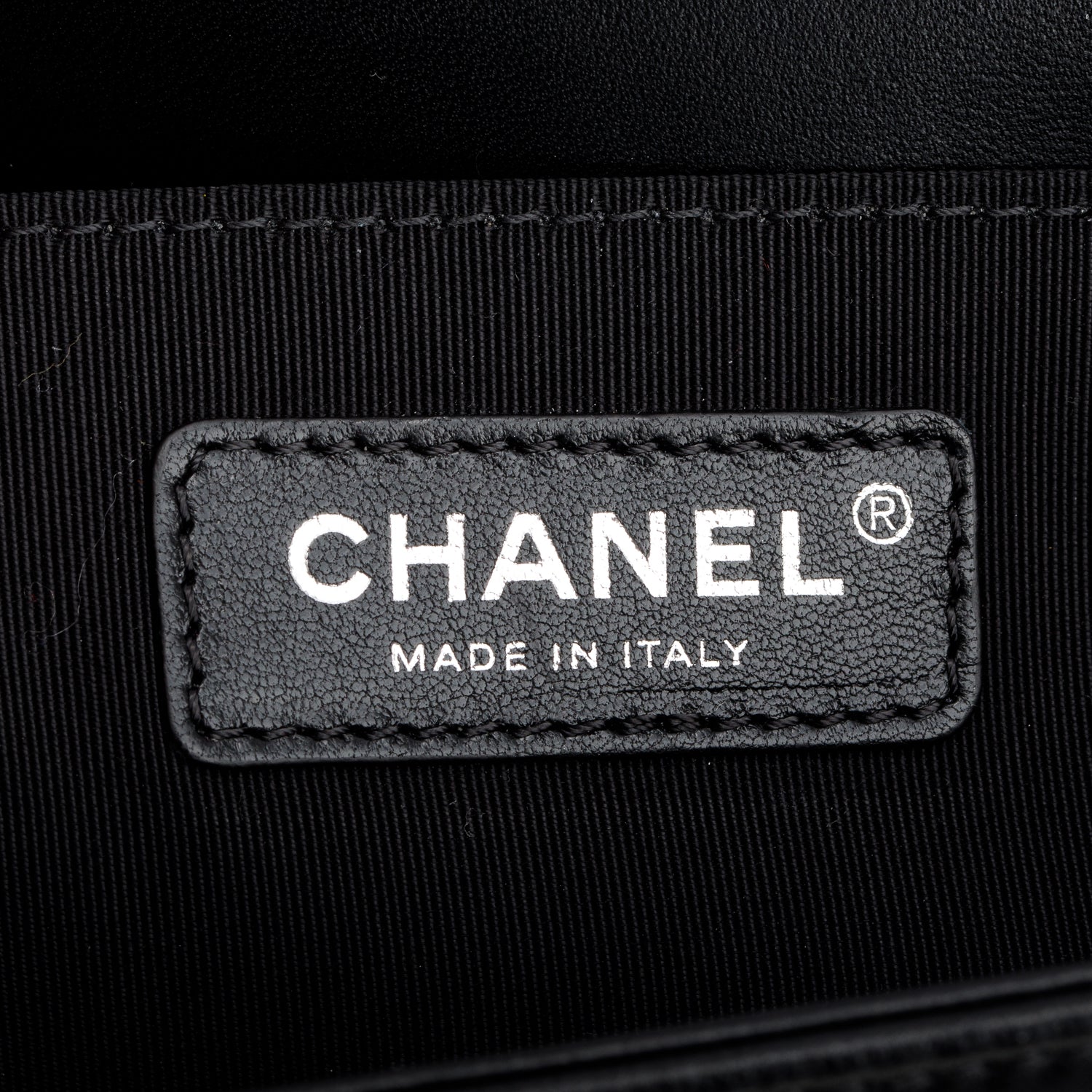 Chanel Black Lambskin Quilted Medium Boy Flap w/ Box