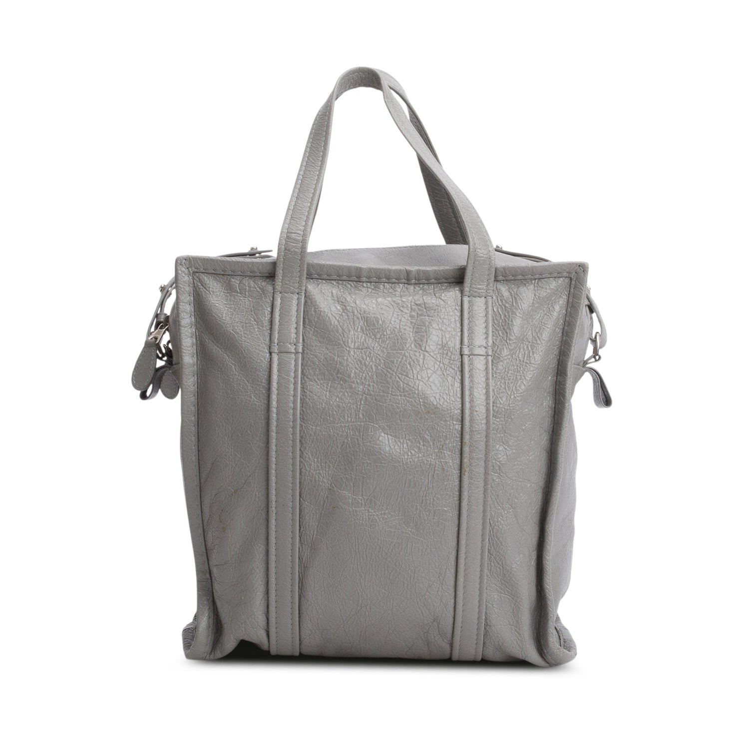 Balenciaga Grey Veau Arena S Bazar Shopper Tote w/ Strap