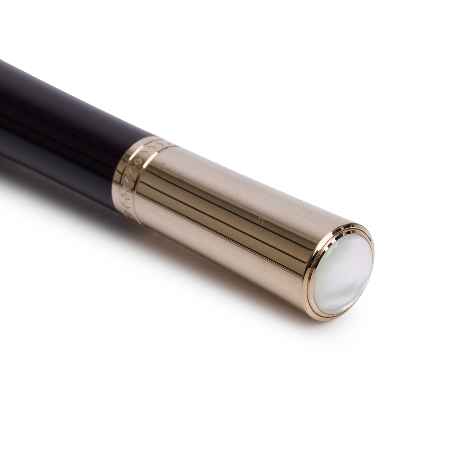 Montblanc Gold-Coated Purple Resin Princesse Grace de Monaco Fountain Pen w/ Box & Ink Refill