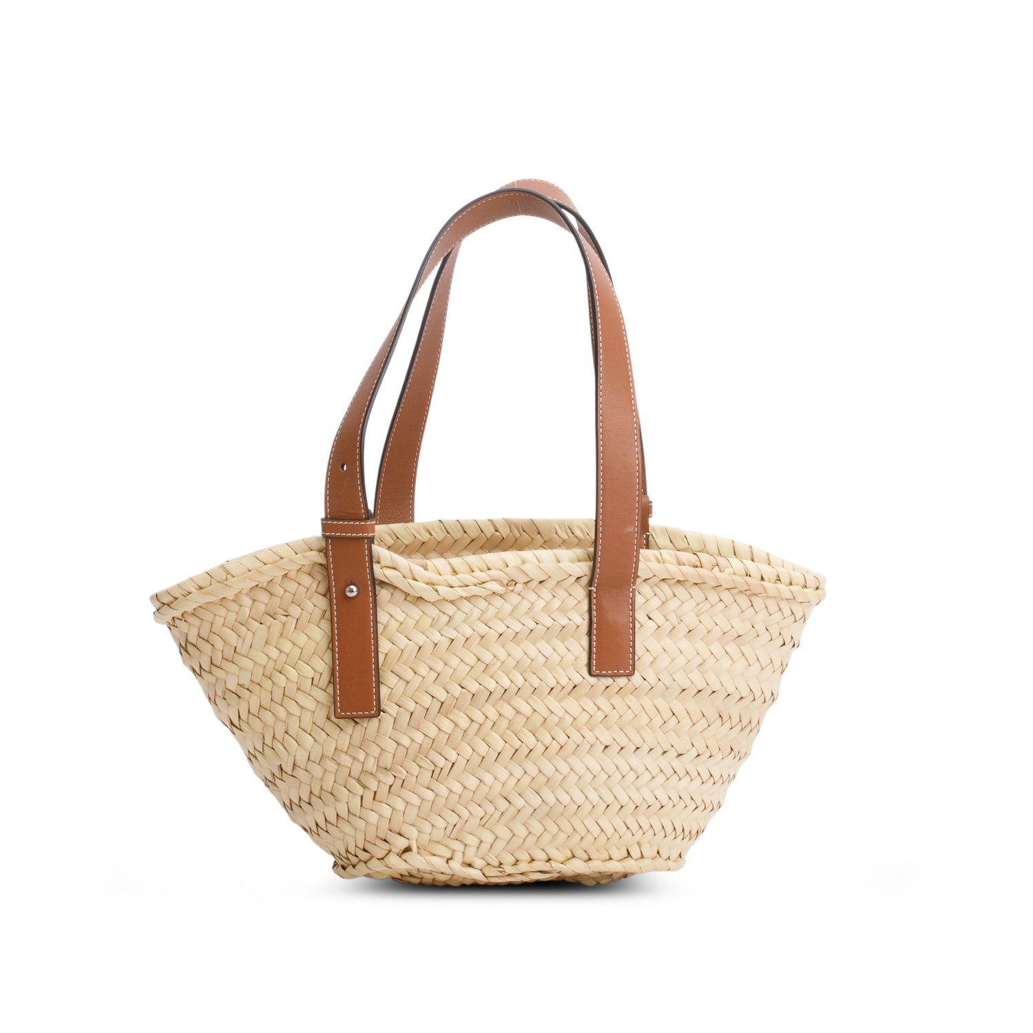 Loewe Natural Raffia Small Basket Tote Bag