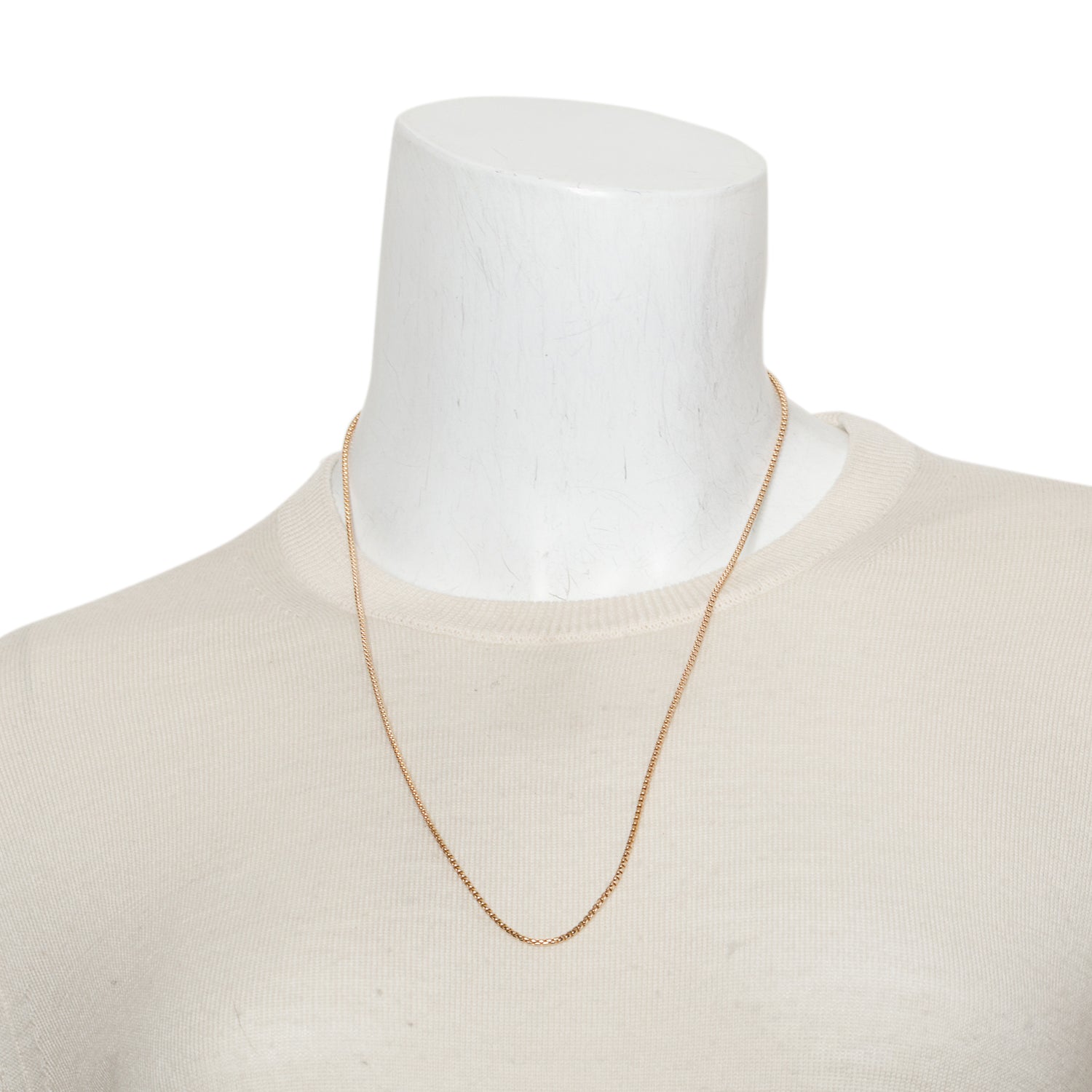 David Yurman 18k Rose Gold 1.7 MM Box Chain Necklace, 24" w/ Box