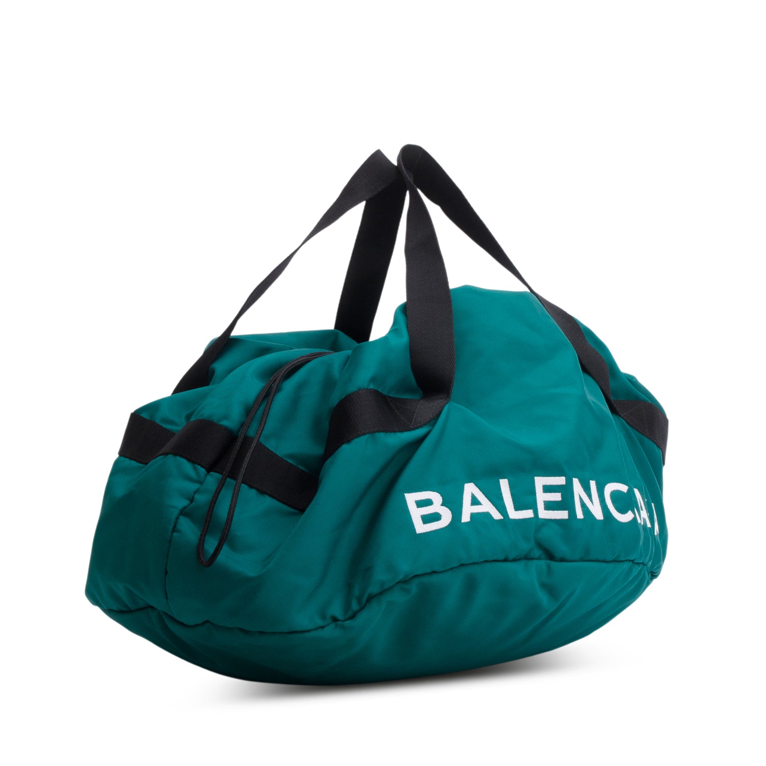 Balenciaga Green Nylon Wheel Duffle Bag