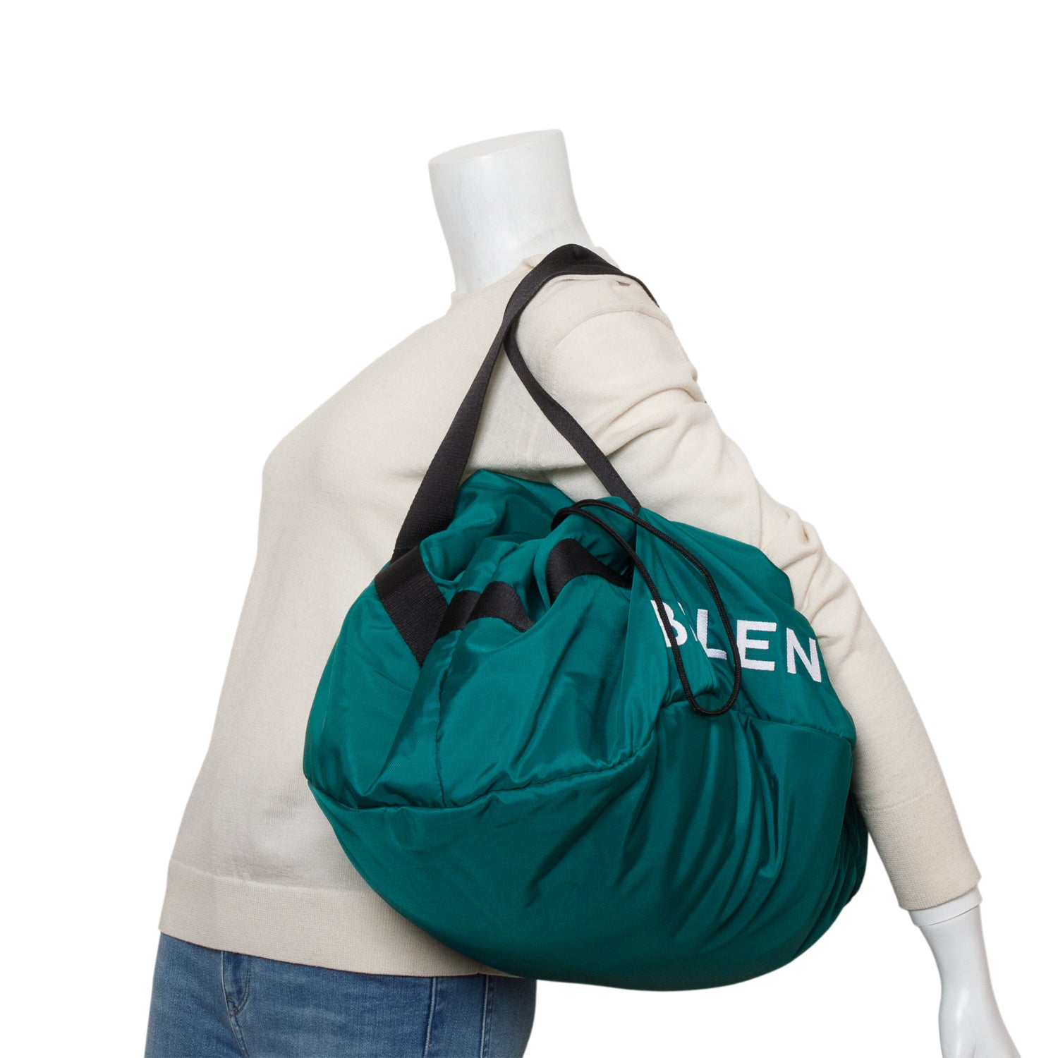 Balenciaga Green Nylon Wheel Duffle Bag