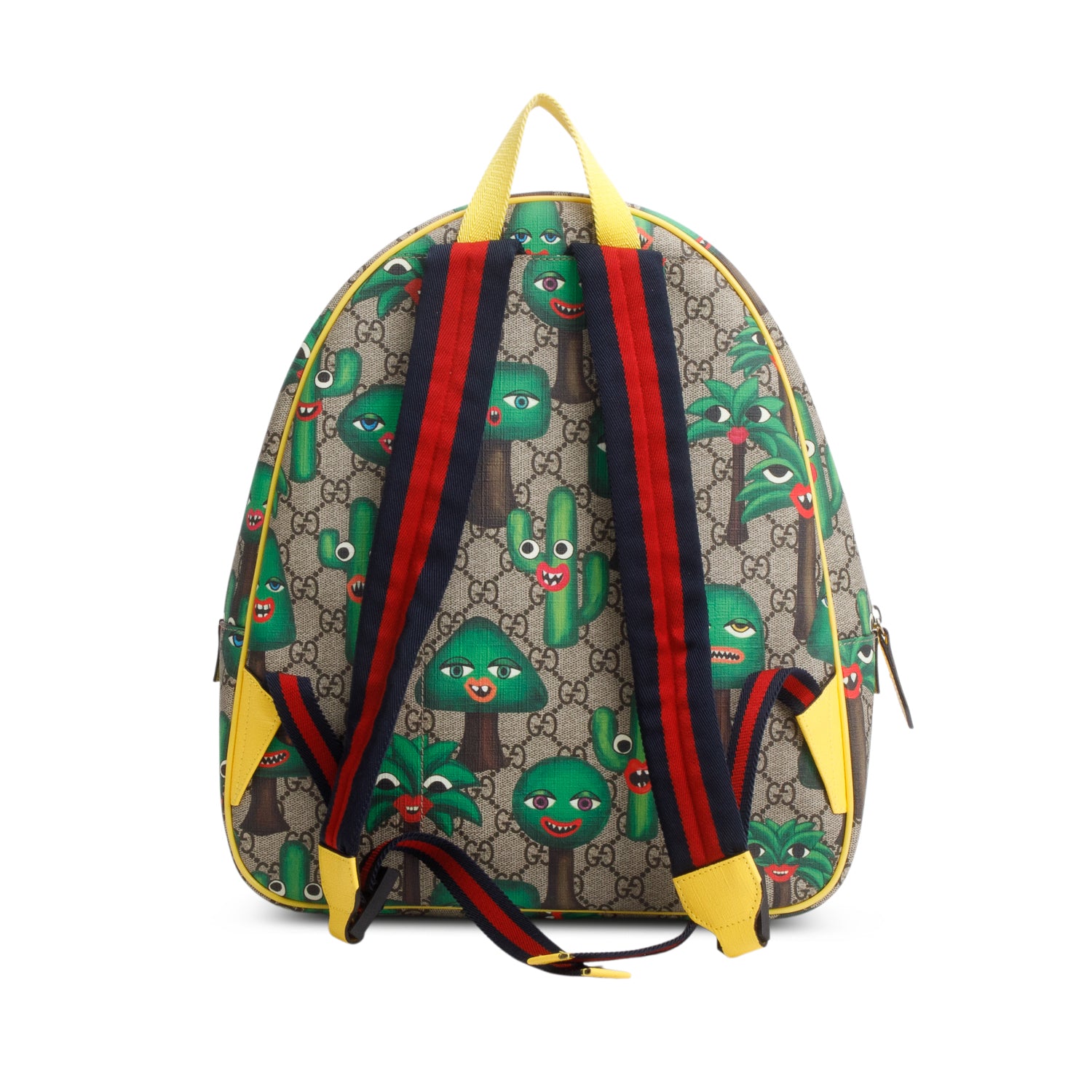 Gucci GG Supreme Monogram Smiling Plants Backpack