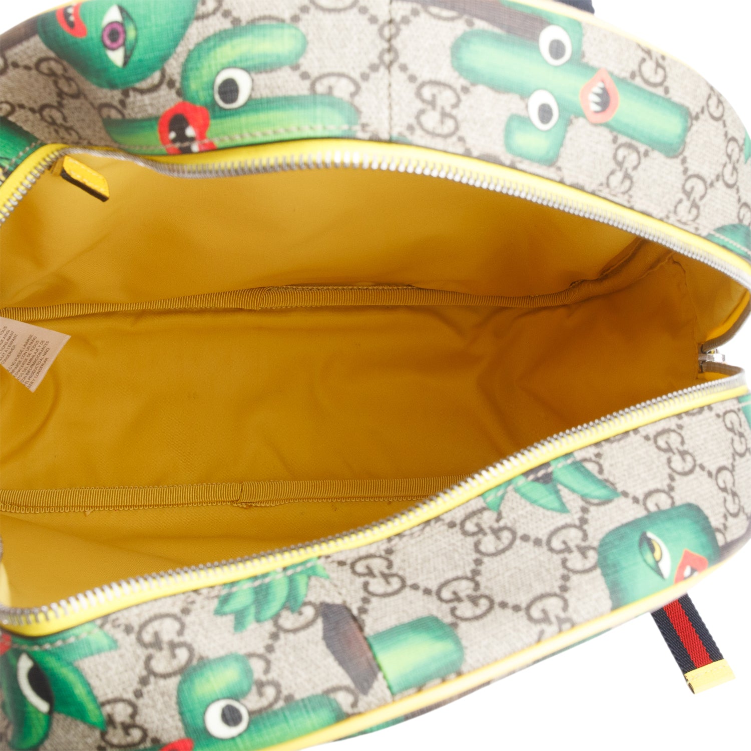 Gucci GG Supreme Monogram Smiling Plants Backpack