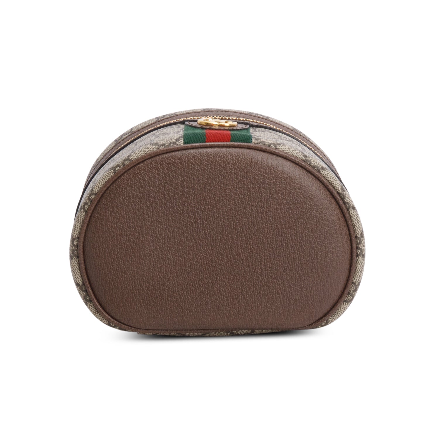 Gucci GG Supreme Monogram Textured Calfskin Web Ophidia Vanity Cosmetic Case