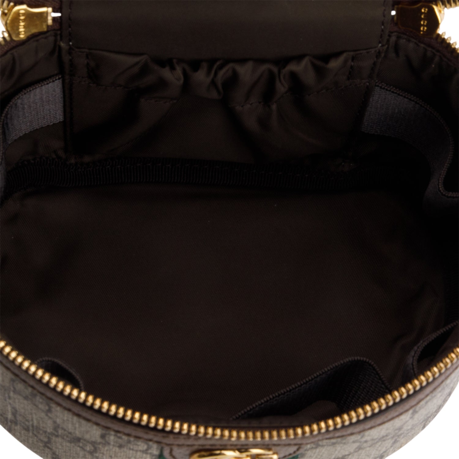 Gucci GG Supreme Monogram Textured Calfskin Web Ophidia Vanity Cosmetic Case