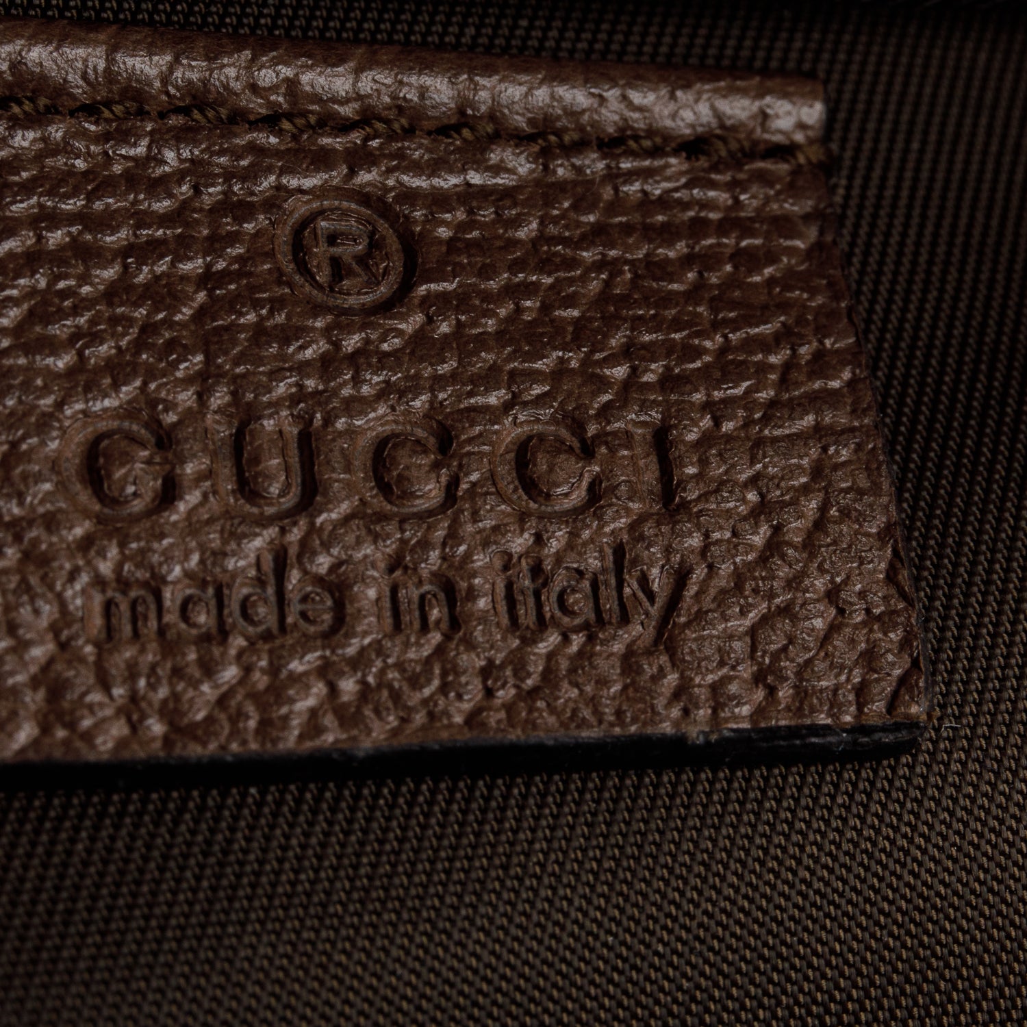 Gucci GG Supreme Monogram Textured Calfskin Web Ophidia Vanity Cosmetic Case