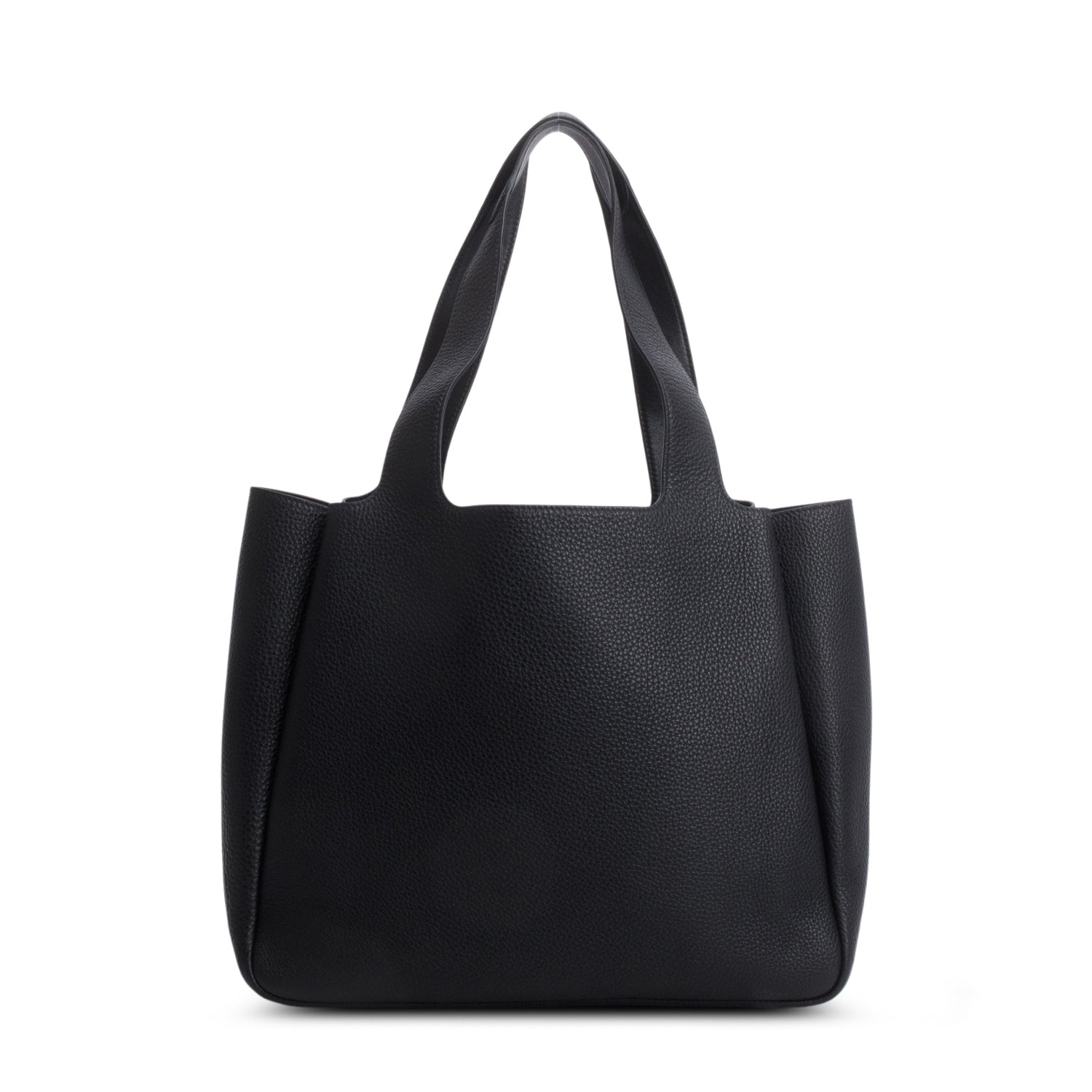 Prada Black Vitello Daino Soft Large Dynamique Tote