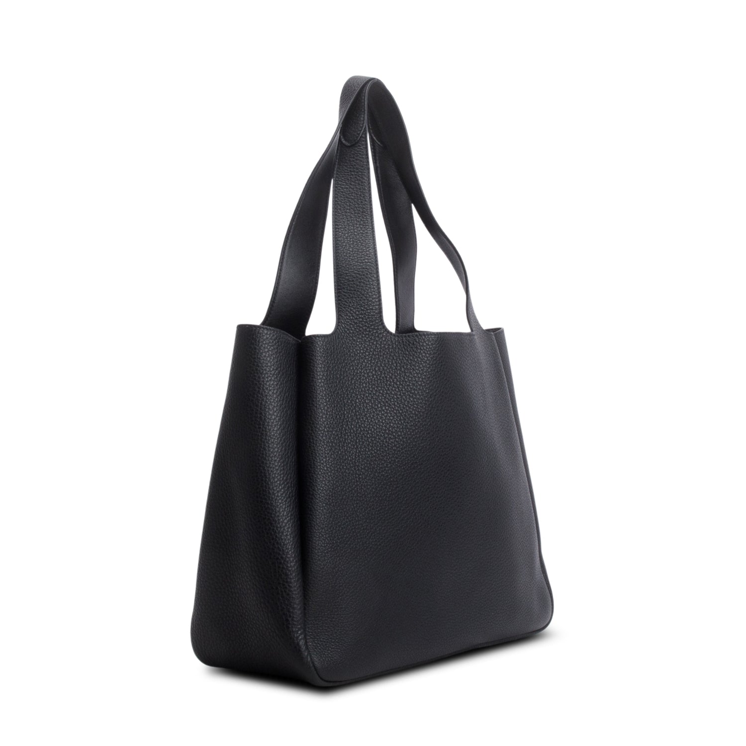 Prada Black Vitello Daino Soft Large Dynamique Tote