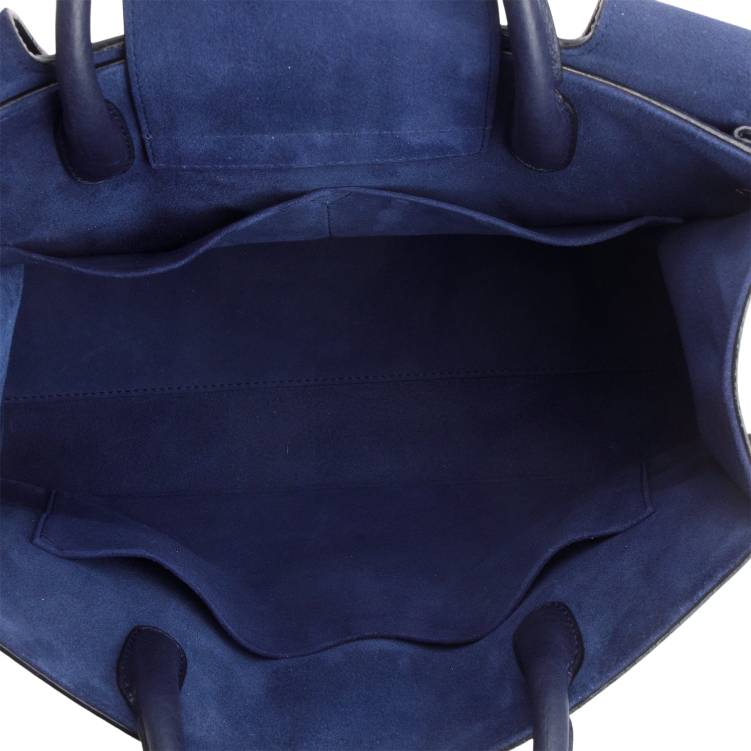 Christian Dior Blue Grained Calfskin Medium Diorever Flap w/ Authenticity Card & Strap