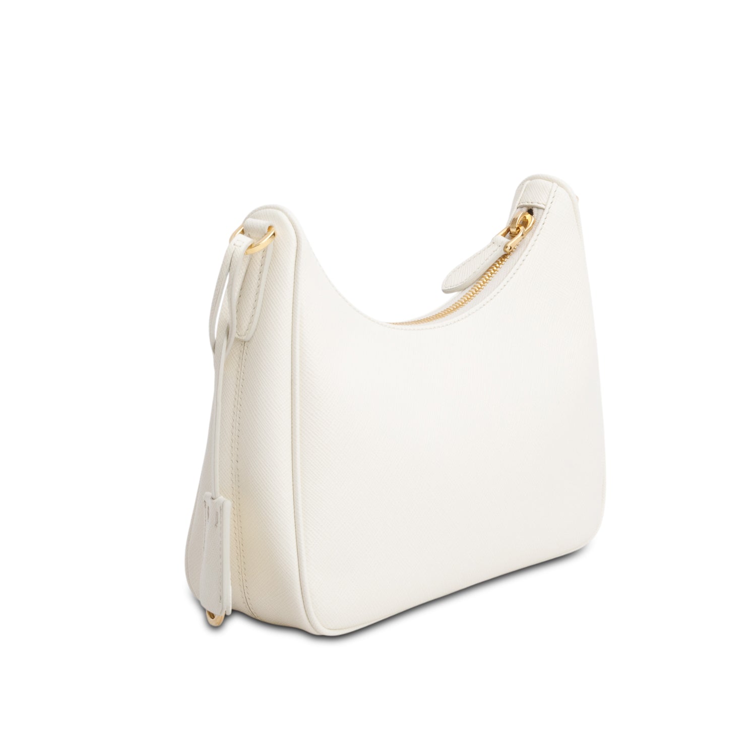 Prada White Saffiano Lux Re-Edition 2005 Shoulder Bag w/ Straps